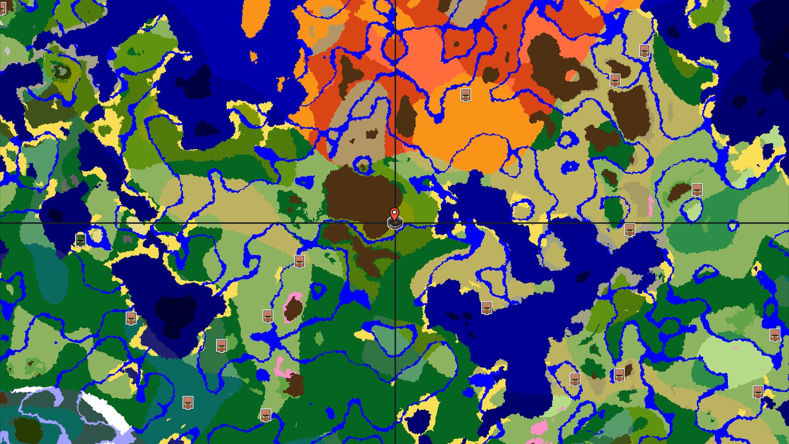 Bamboo Jungle Spawn with Nearby Badlands — Minecraft seed preview