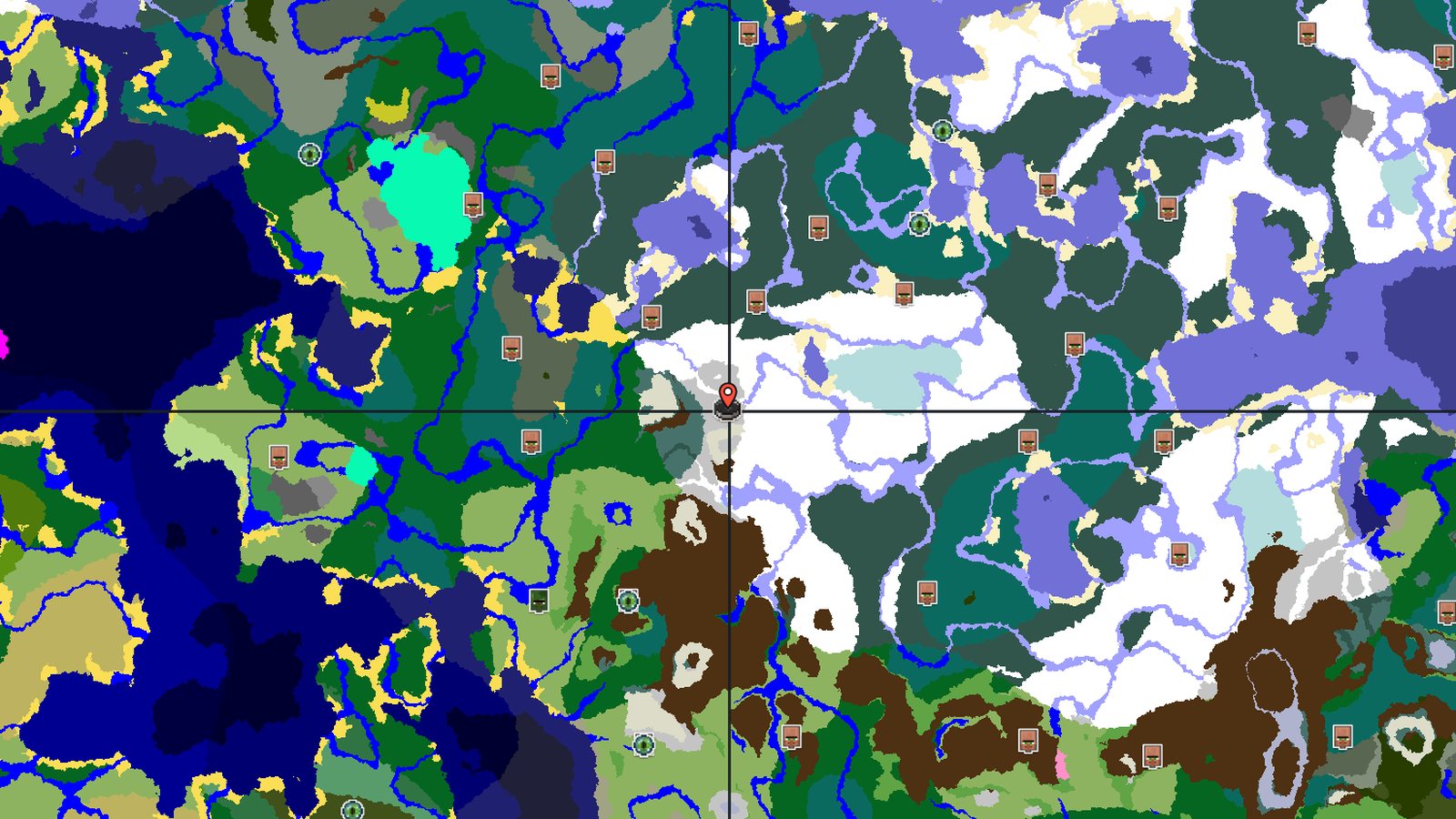 Snowy Slopes Spawn Near Trial Chambers and Mineshaft — Minecraft seed preview