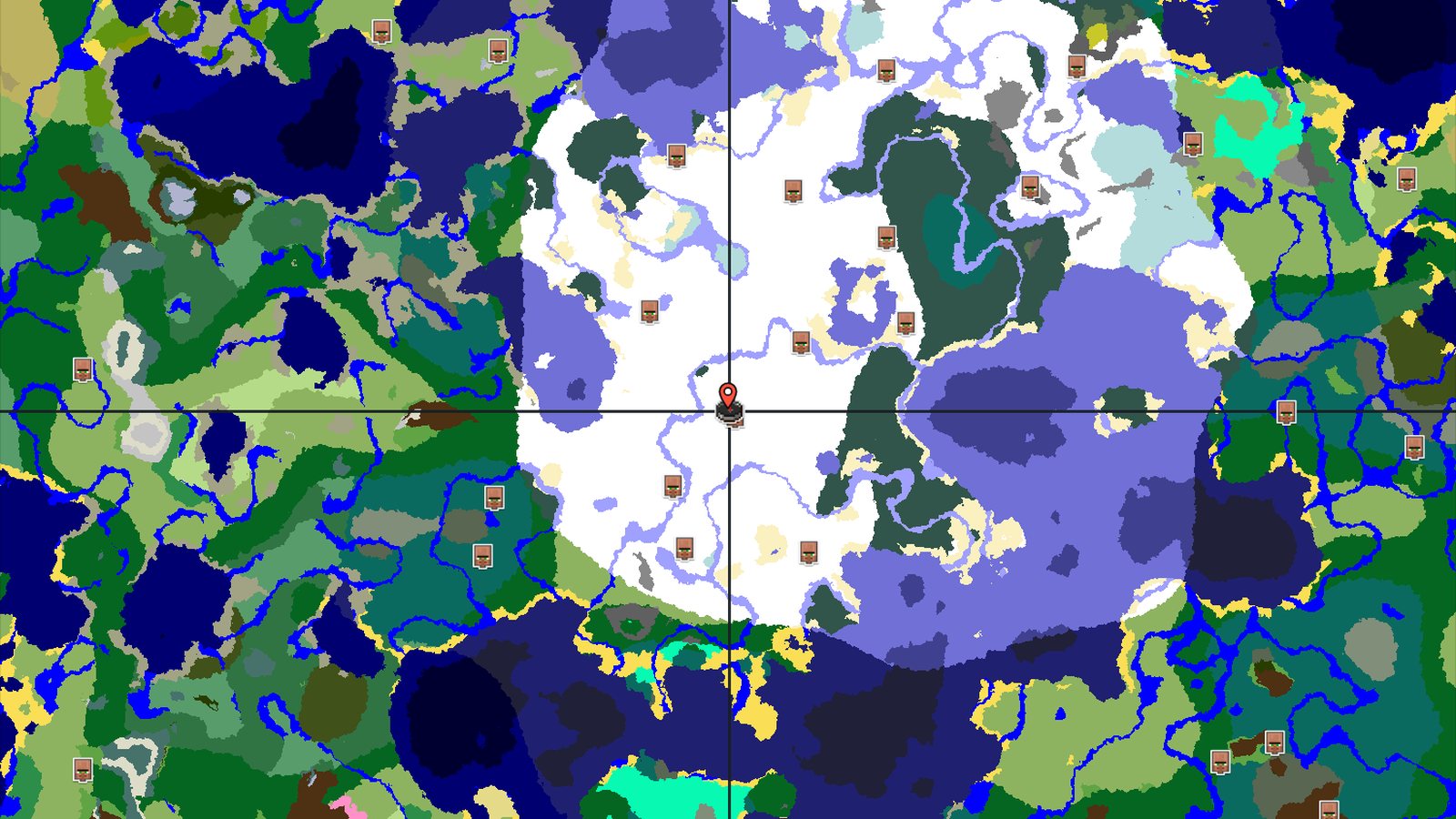 A Snowy Start with a Nearby Village — Minecraft seed preview