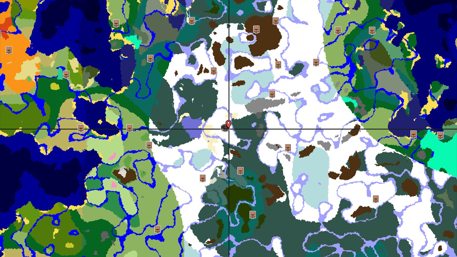 Ice Spikes Near Spawn in a Frozen World — Minecraft seed preview