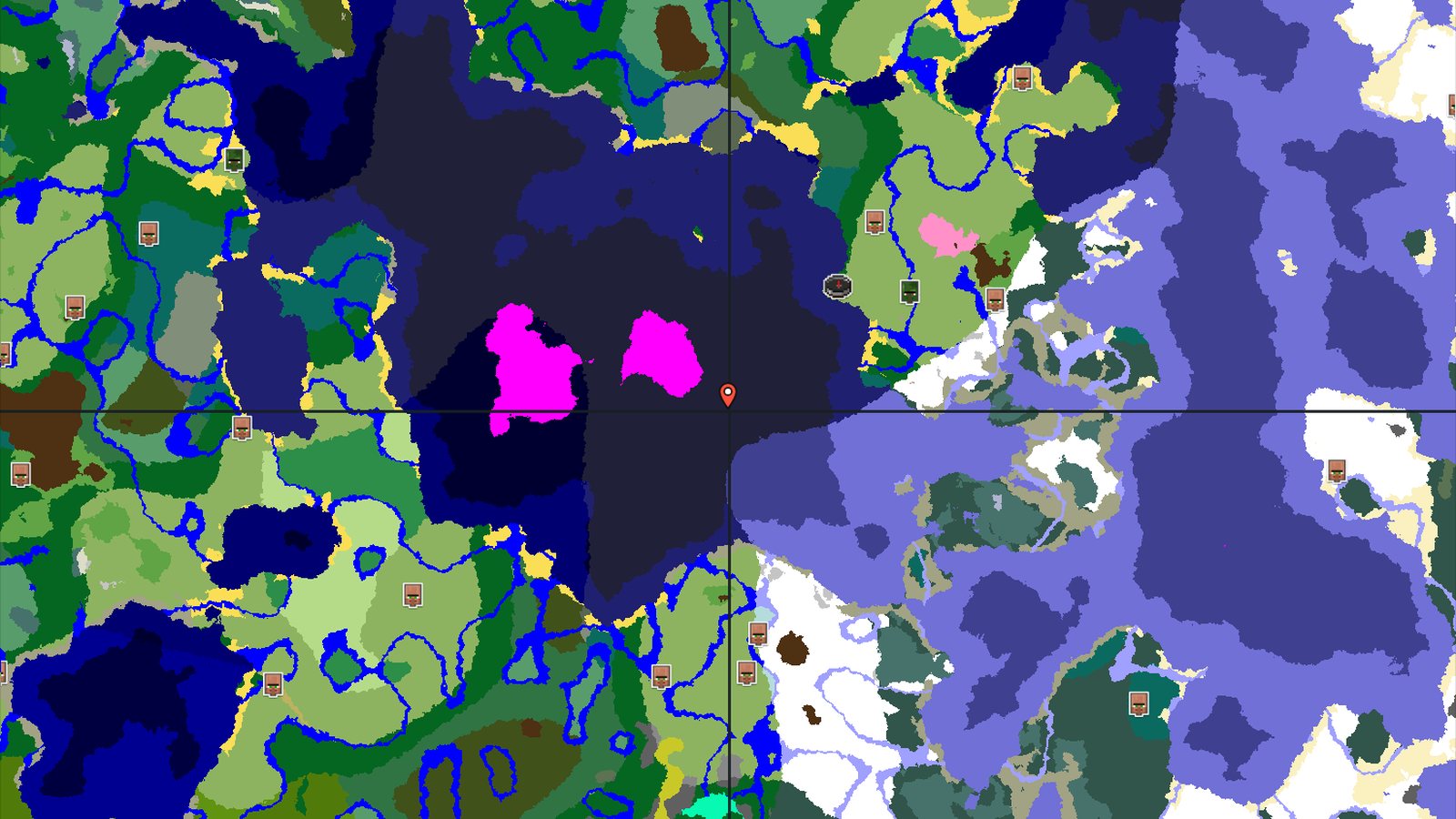 Zombie Village and Ocean Ruin in a Cold Ocean — Minecraft seed preview