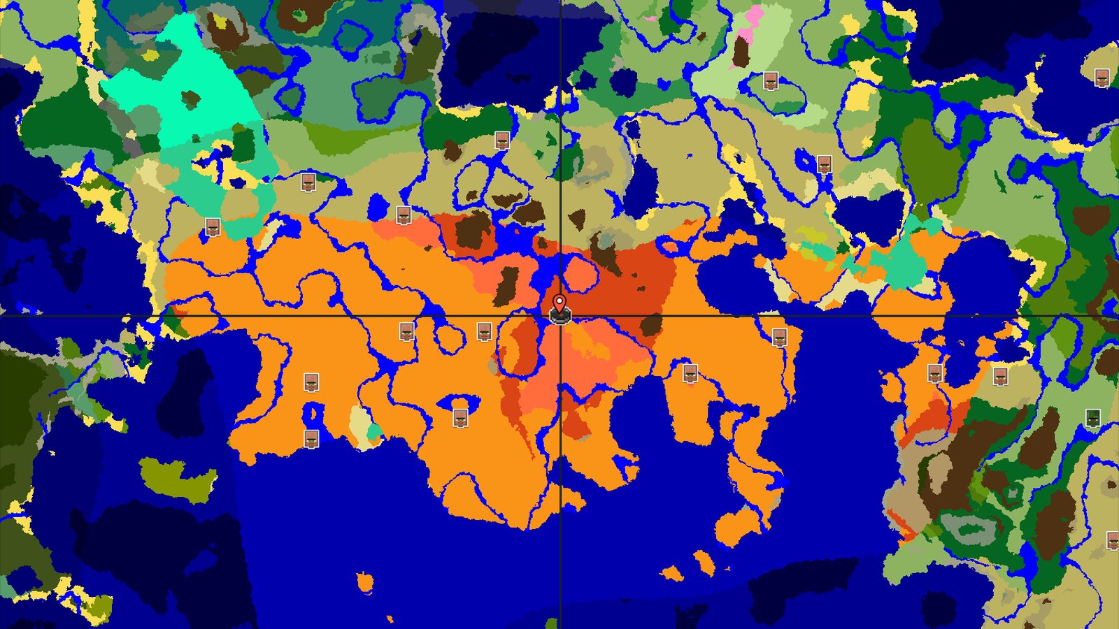 Badlands Spawn With Nearby Eroded Badlands — Minecraft seed preview