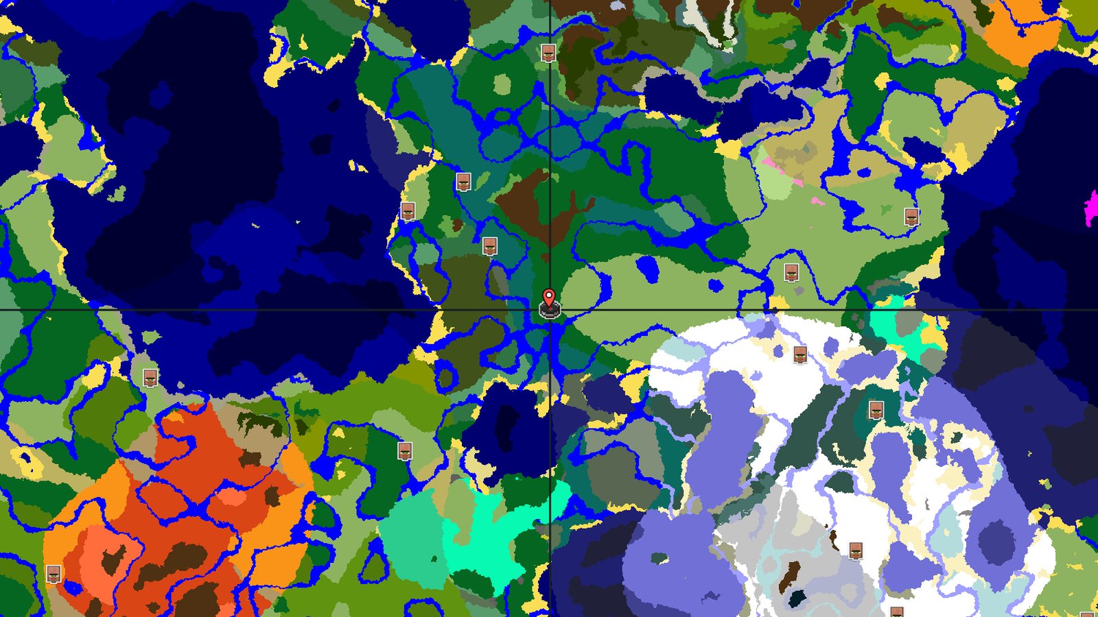 Forest and River with a Trail Ruins — Minecraft seed preview