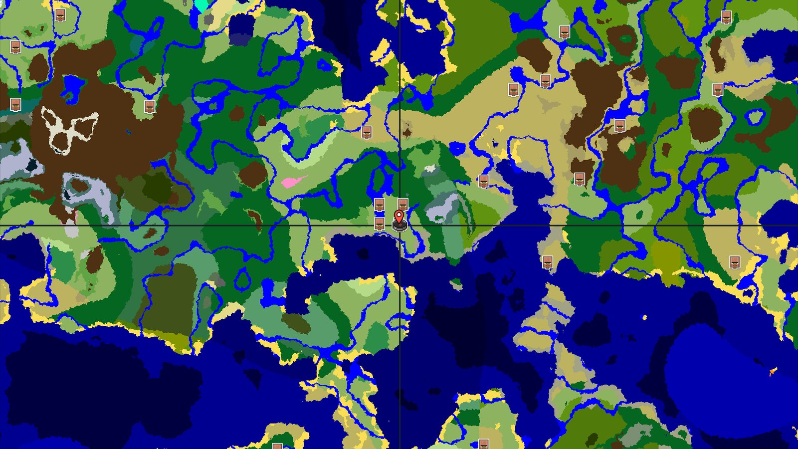 A Quick Village Start with Nearby Frozen Peaks — Minecraft seed preview