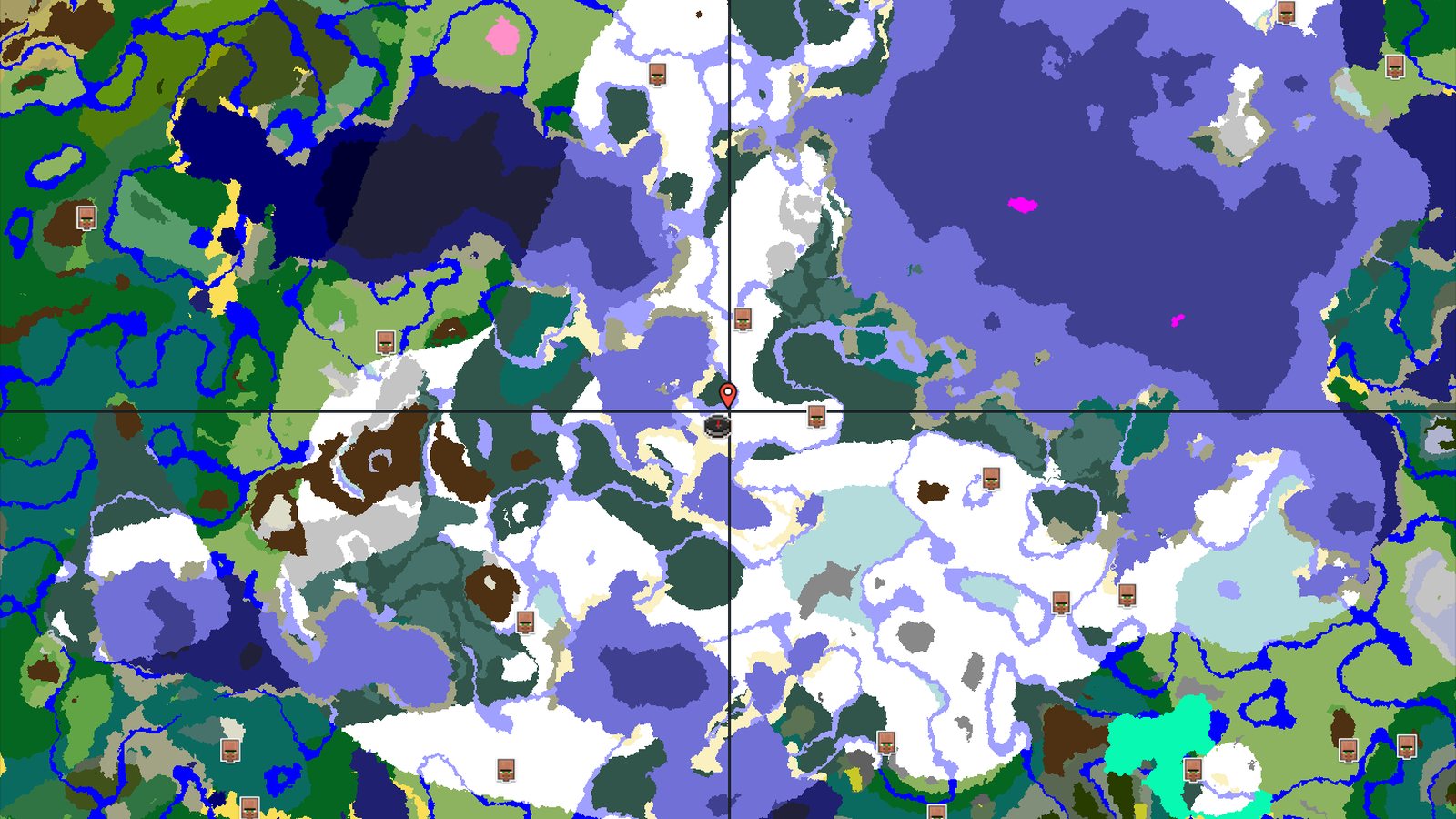 Snowy Plains Spawn with Nearby Village and Trial Chambers — Minecraft seed preview