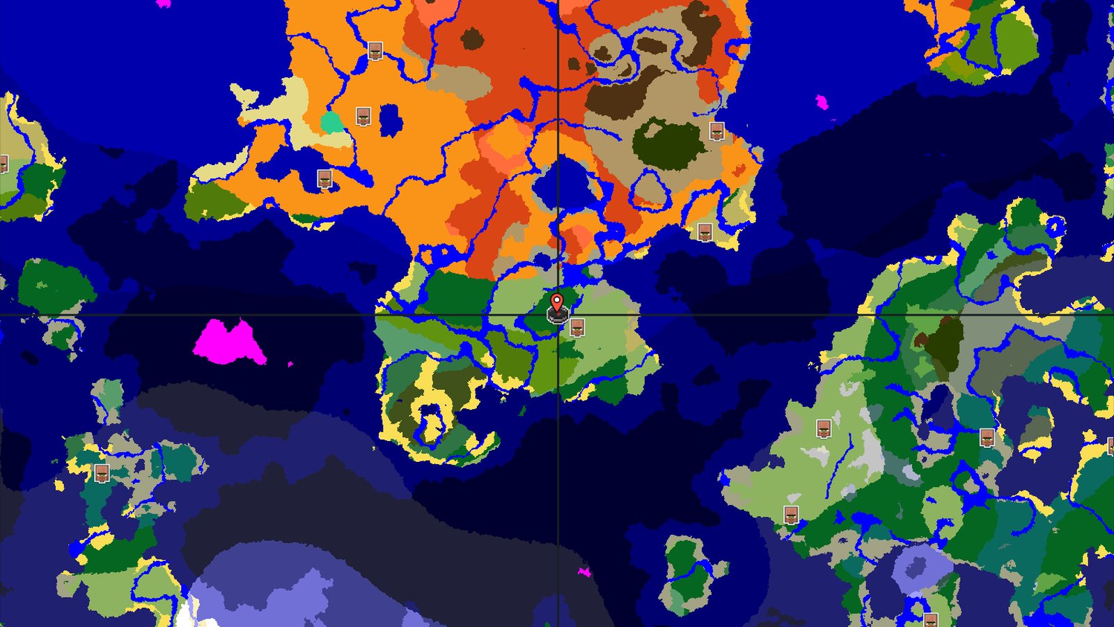 Forest Spawn with Nearby Jungle and Badlands — Minecraft seed preview