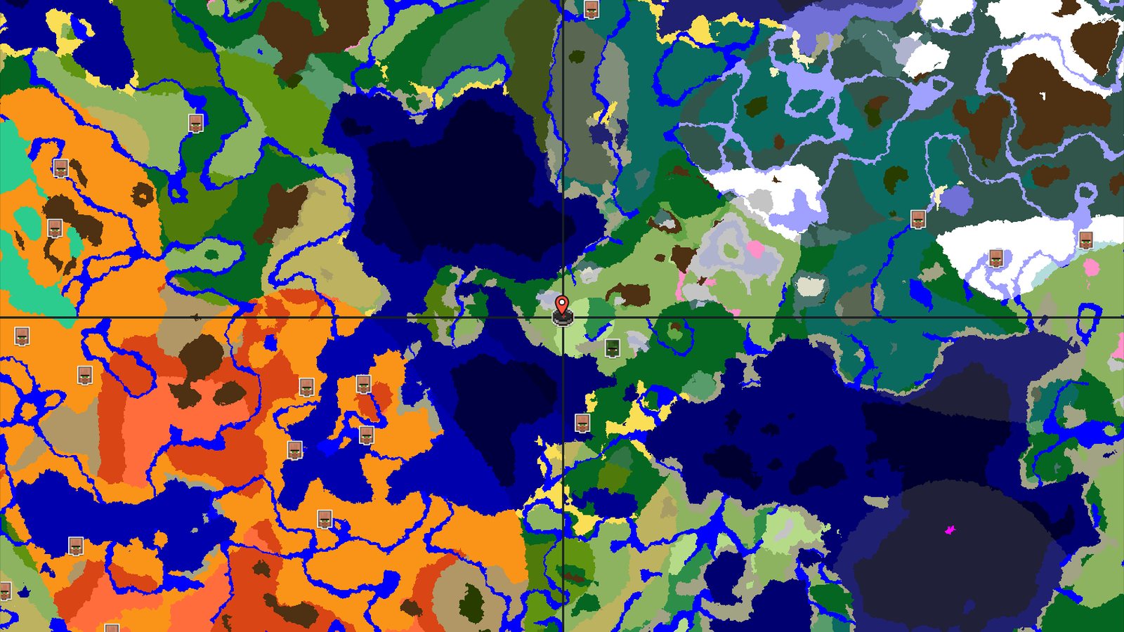 Spawn in a Sunflower Plains, Nearby Mountains — Minecraft seed preview