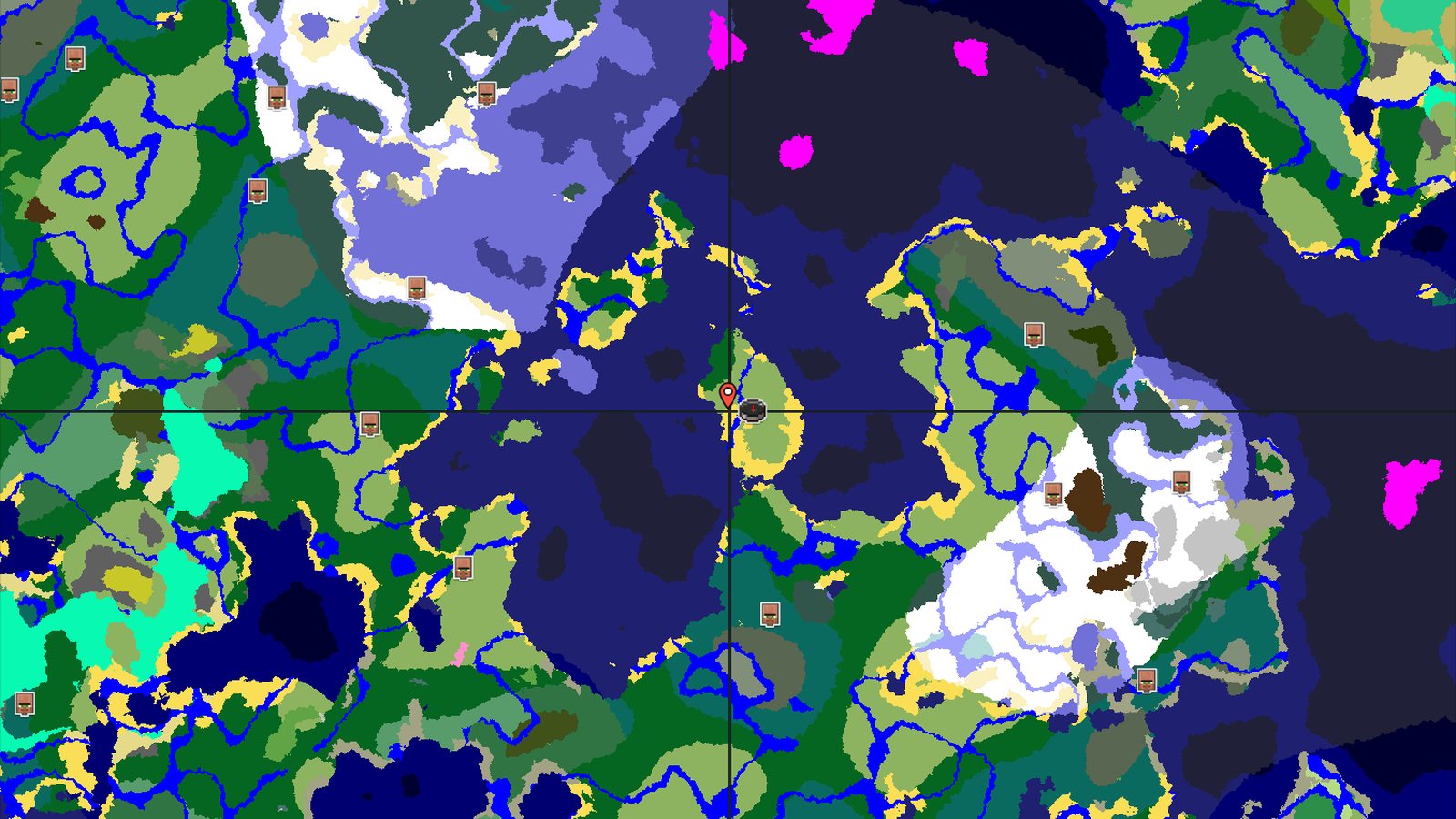 Island Spawn with Nearby Trial Chambers and Ocean Monument — Minecraft seed preview