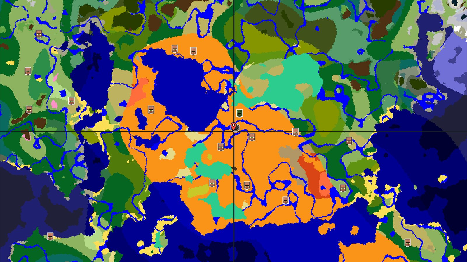 Desert Spawn with an Abandoned Village Nearby — Minecraft seed preview