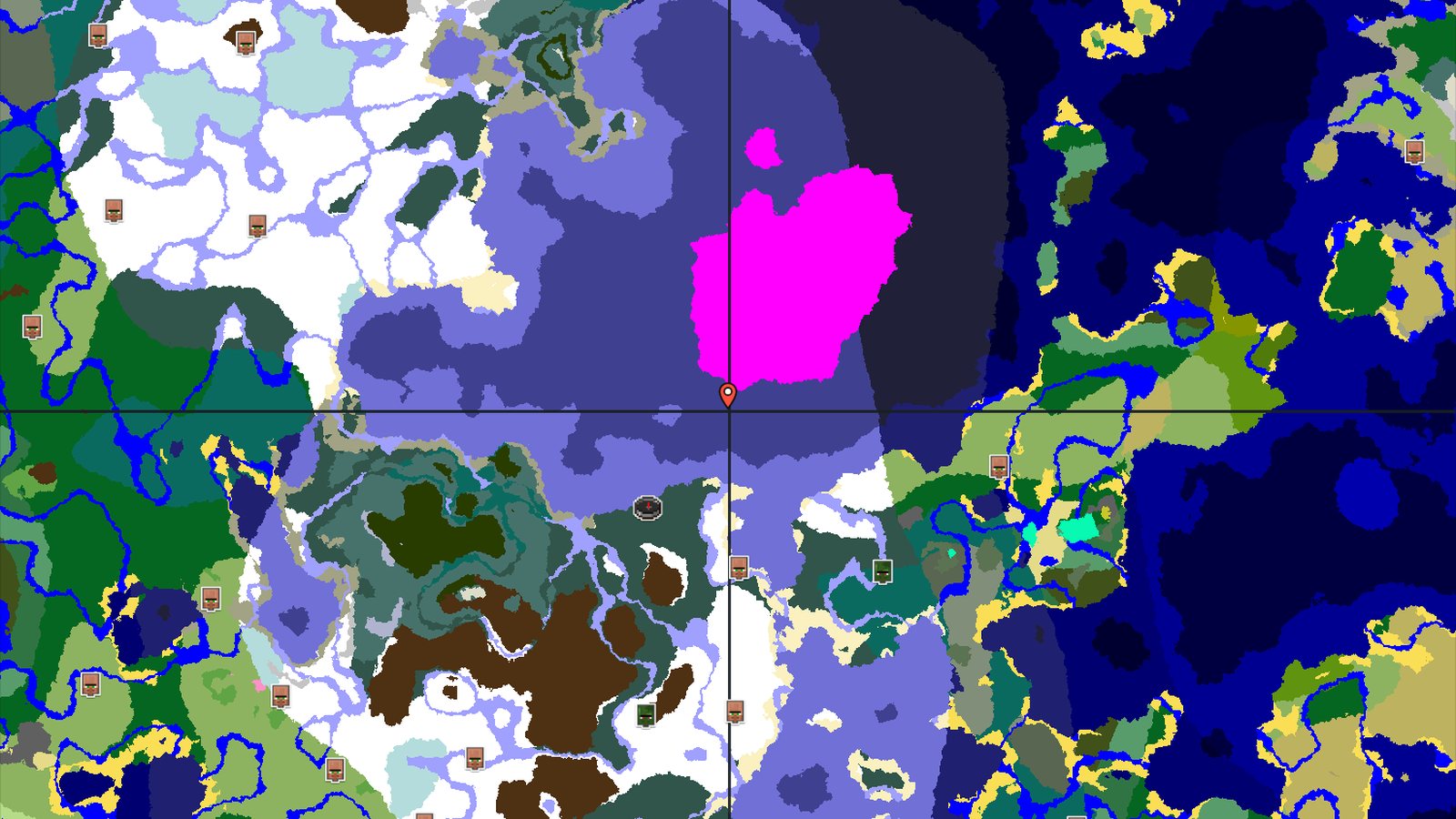 Spawn in Snow With Mushroom Fields Nearby — Minecraft seed preview