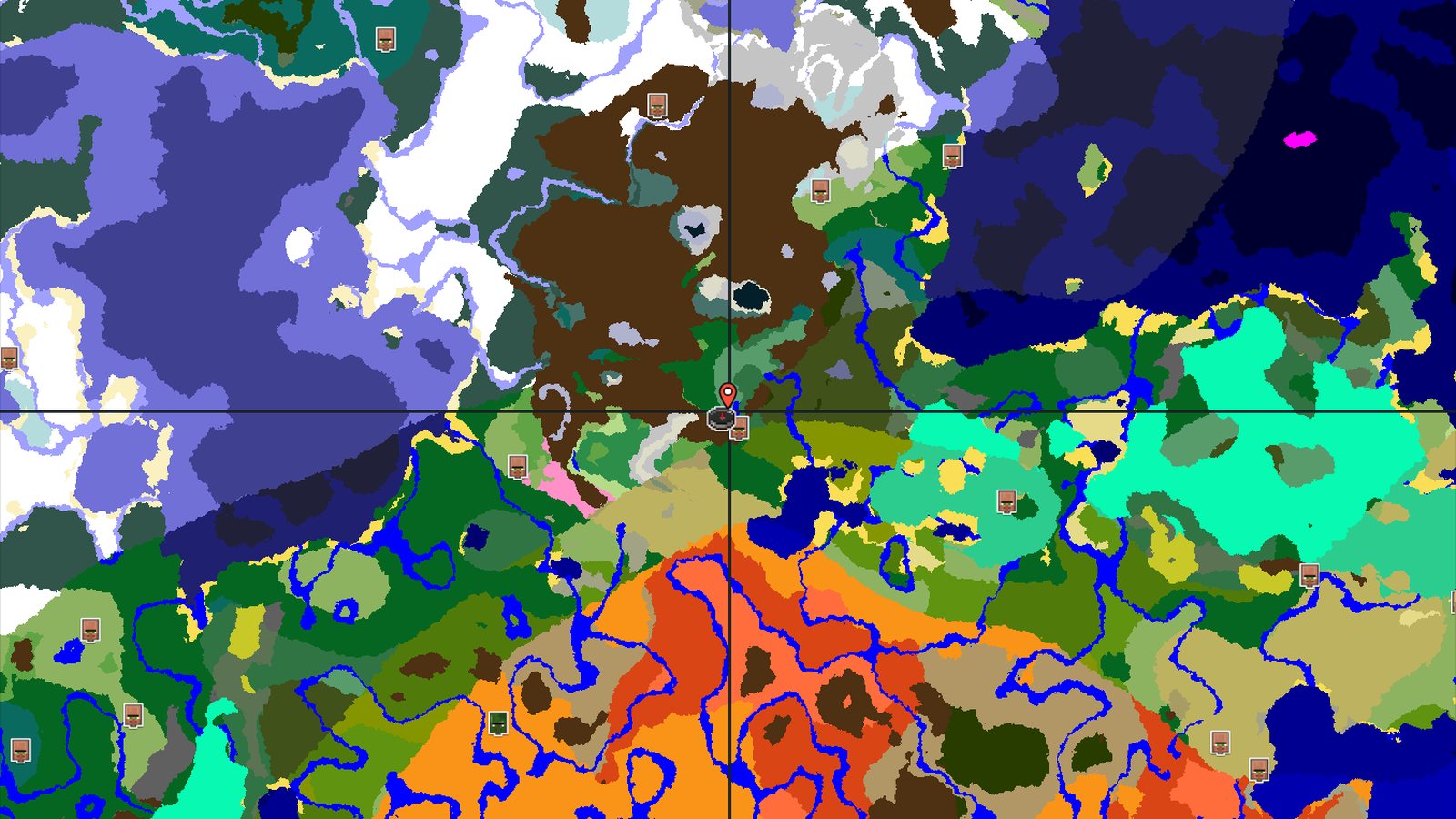 Forest Spawn with Nearby Mountains and Village — Minecraft seed preview