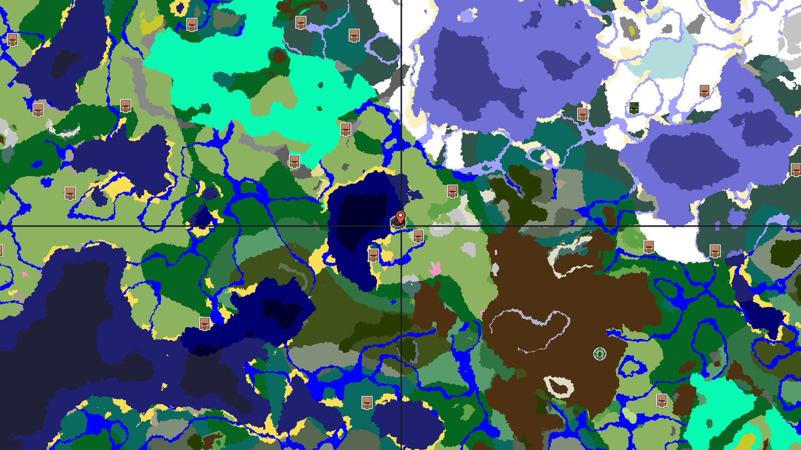 Plains Spawn Near Early Structures and Underground Chambers — Minecraft seed preview