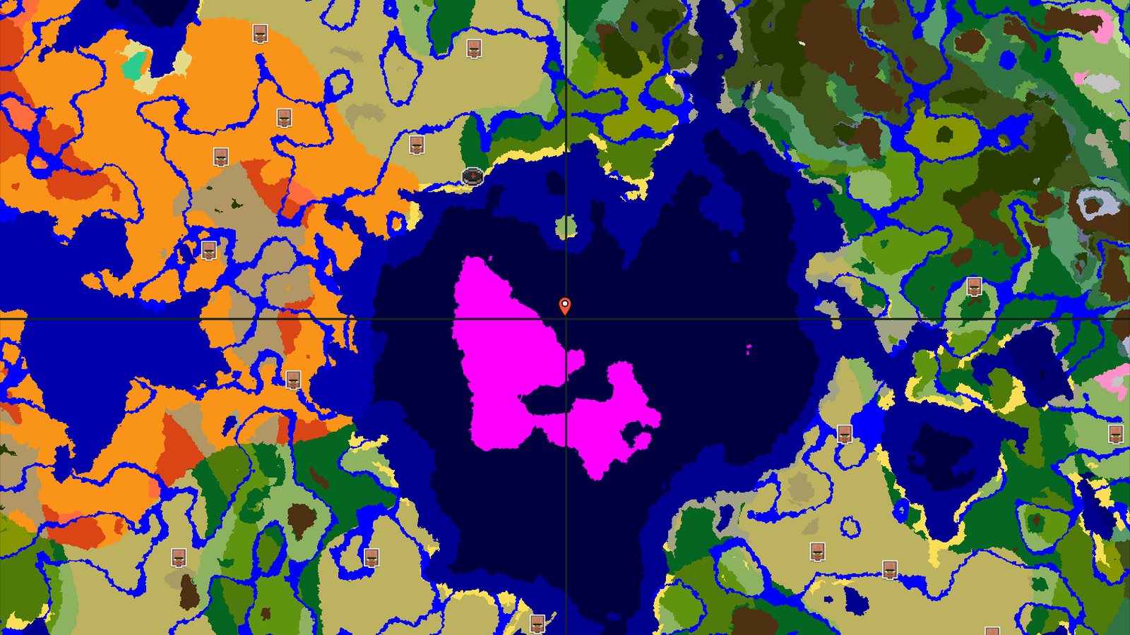 Mushroom Fields and Jungle Near Spawn — Minecraft seed preview
