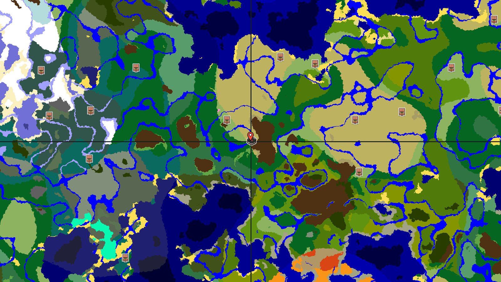 Savanna Spawn Near Trial Chambers and Woodland Mansion — Minecraft seed preview
