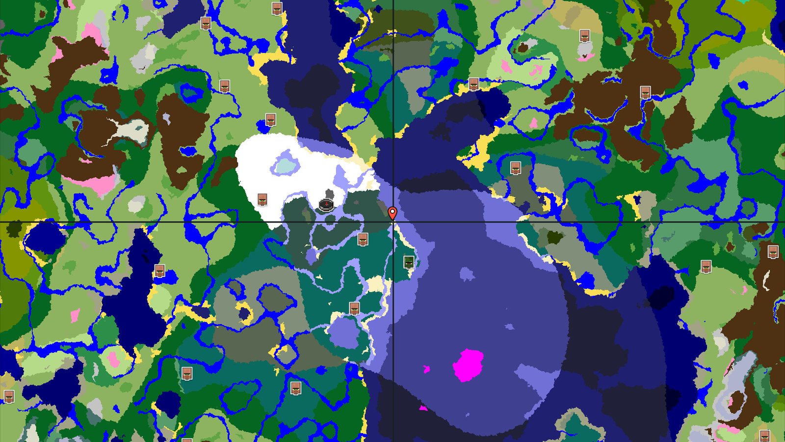 Igloo and Ruined Portal Near Snowy Spawn — Minecraft seed preview