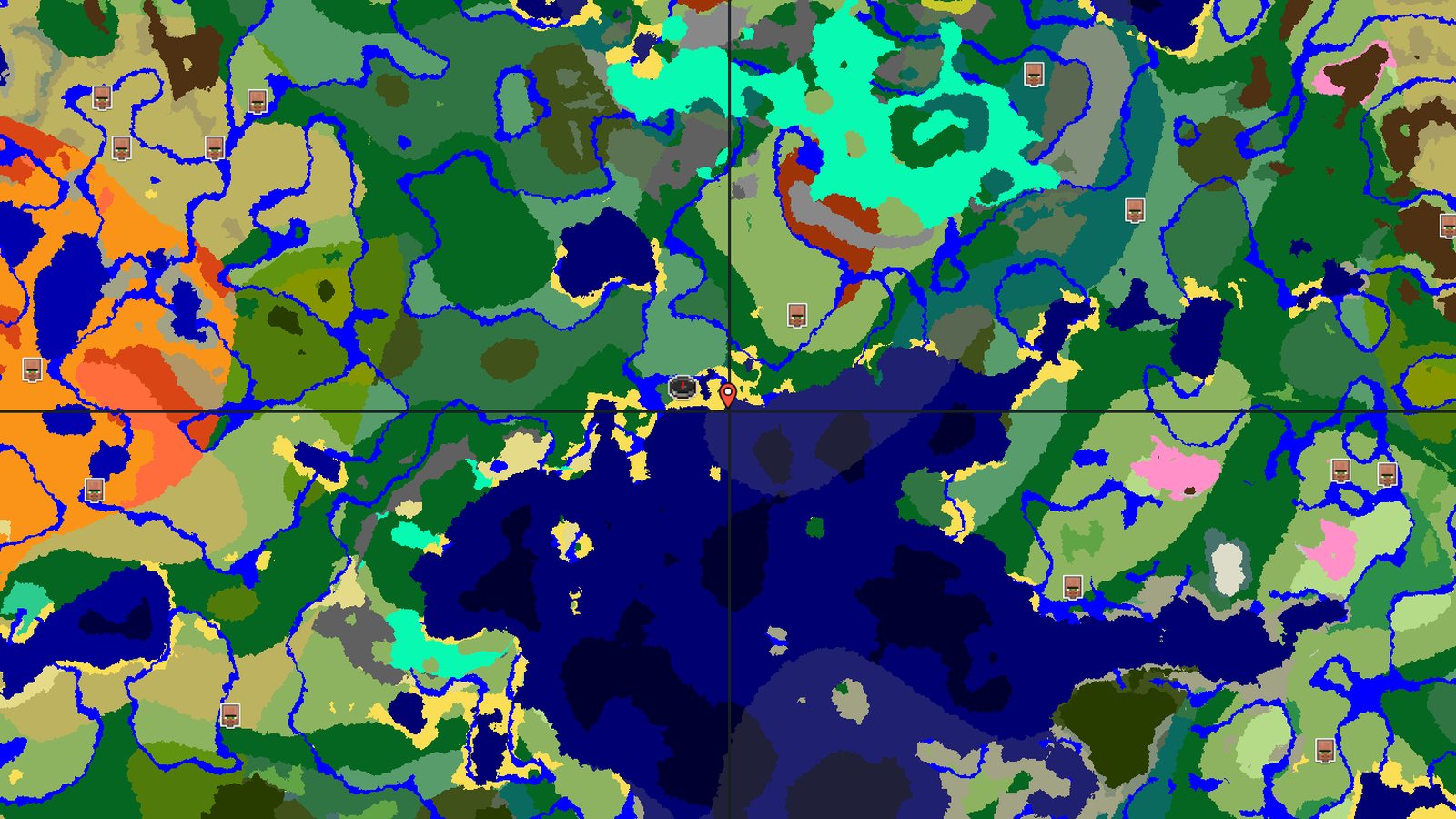 Ocean Ruin and Trail Ruins Near a Birch Forest Coast — Minecraft seed preview