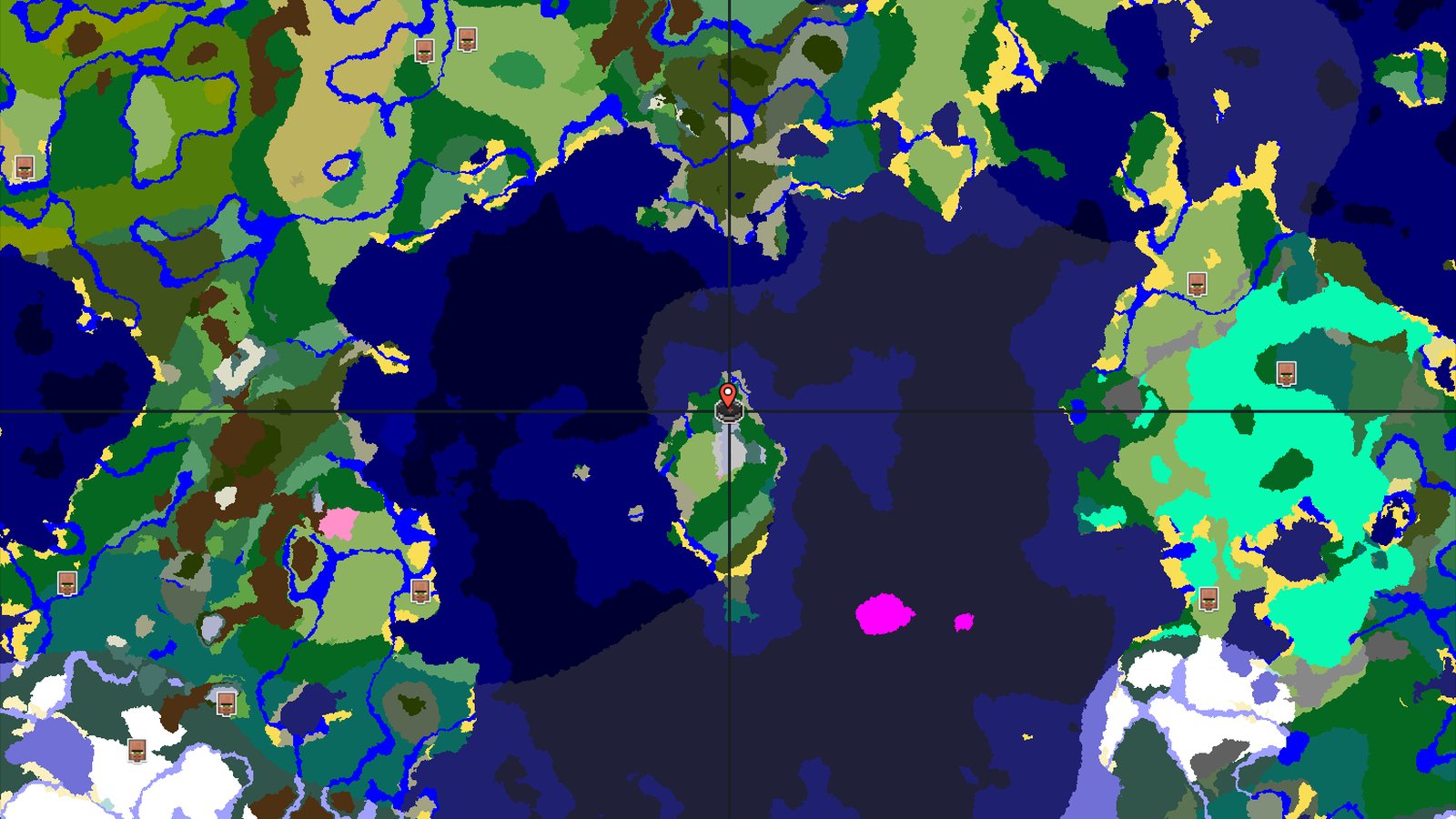 A Mountainous Island Start with Nearby Dungeons — Minecraft seed preview