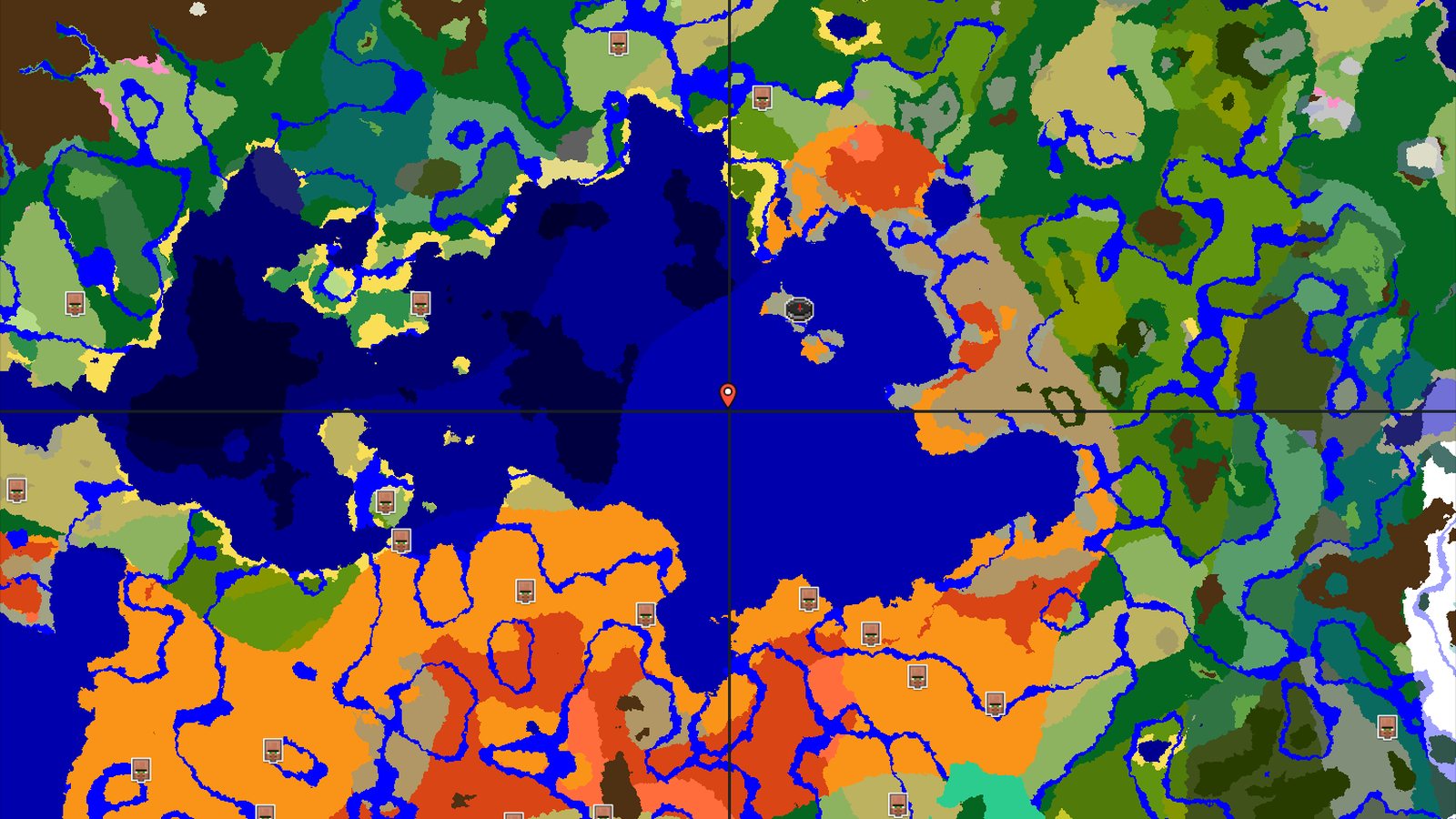 Desert Island Spawn with Nearby Warm Ocean and Badlands — Minecraft seed preview