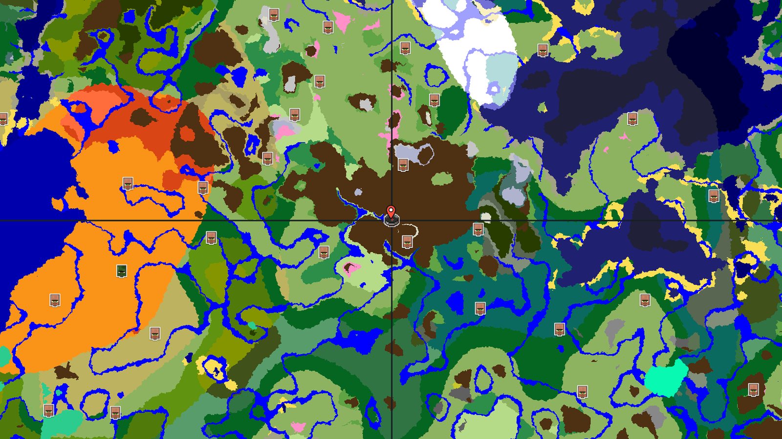 Dappled Forest and Cherry Grove Near Snowy Slopes — Minecraft seed preview