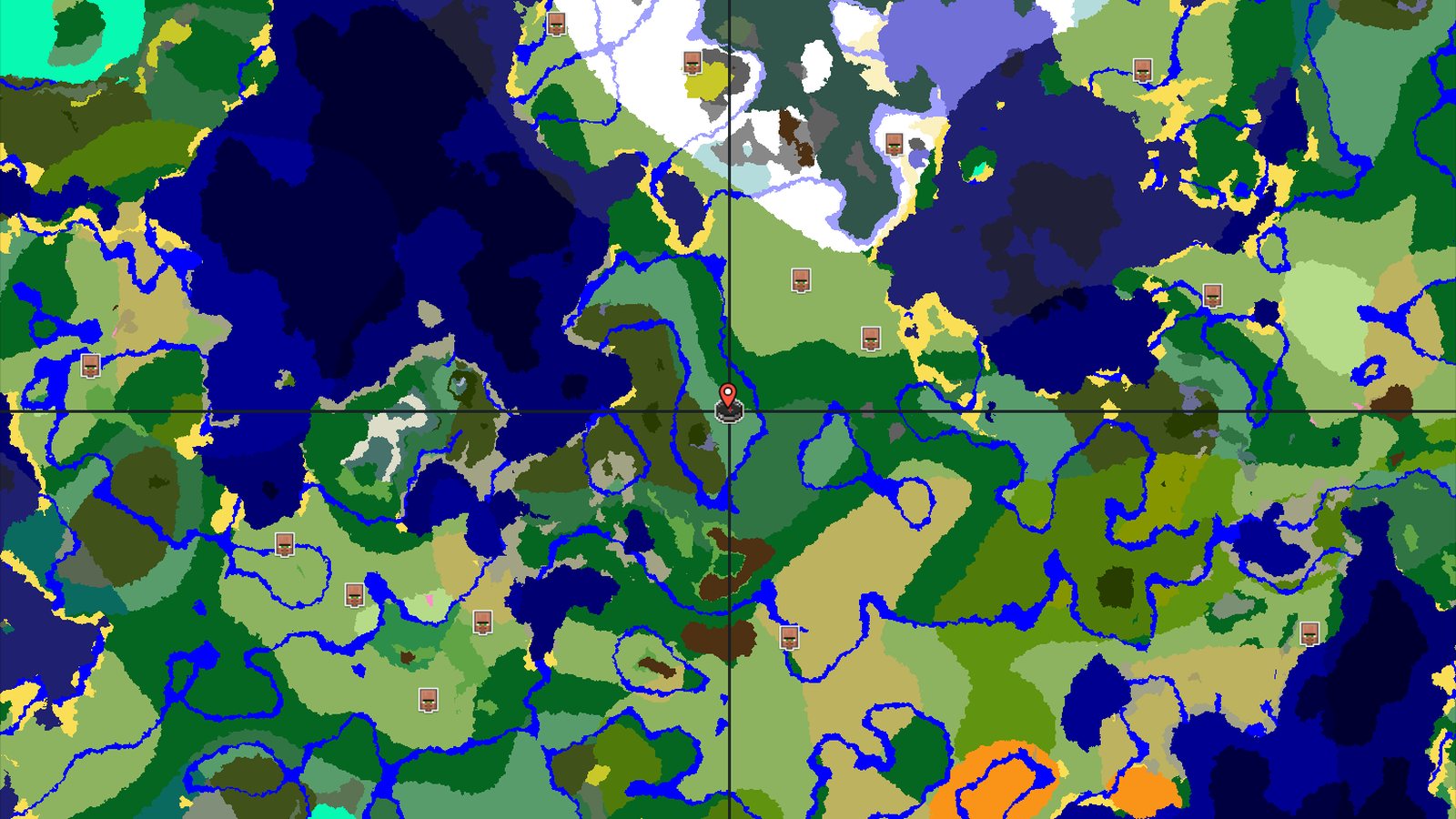 Pale Garden and Ice Spikes Near a Birch Forest — Minecraft seed preview