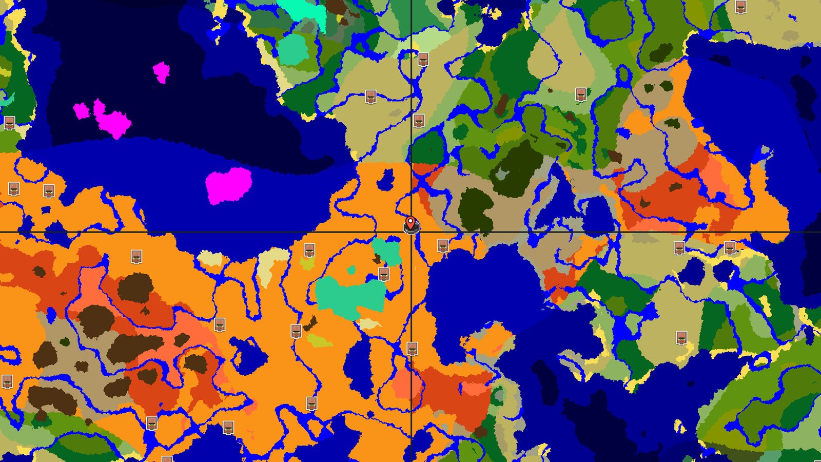 Mangrove Swamp Beside Badlands and Wooded Badlands — Minecraft seed preview