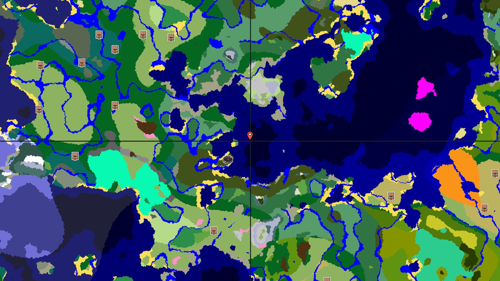 Dark Forest Island With a Woodland Mansion — Minecraft seed preview