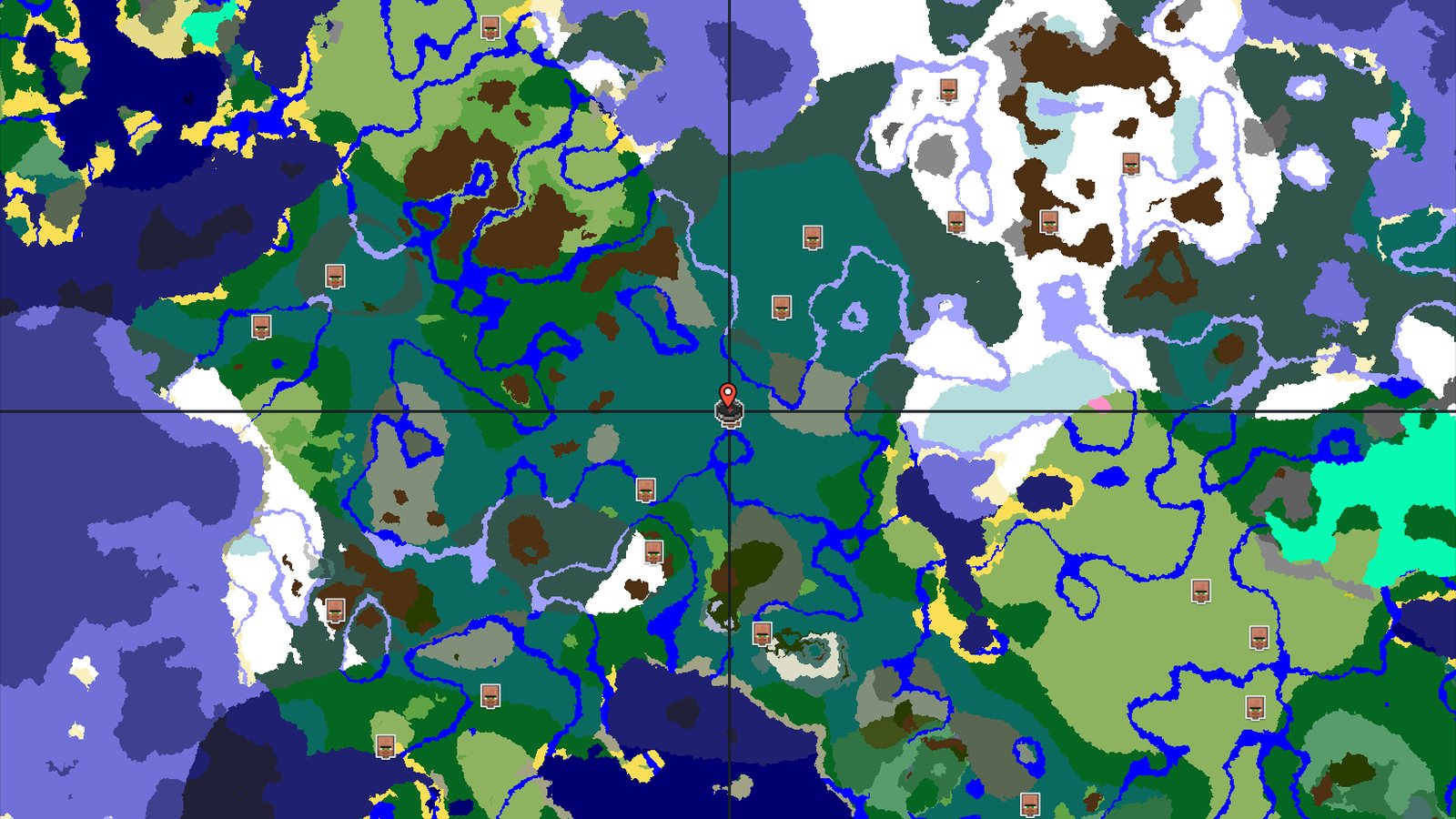 Taiga Start with an Early Village and Nearby Peaks — Minecraft seed preview