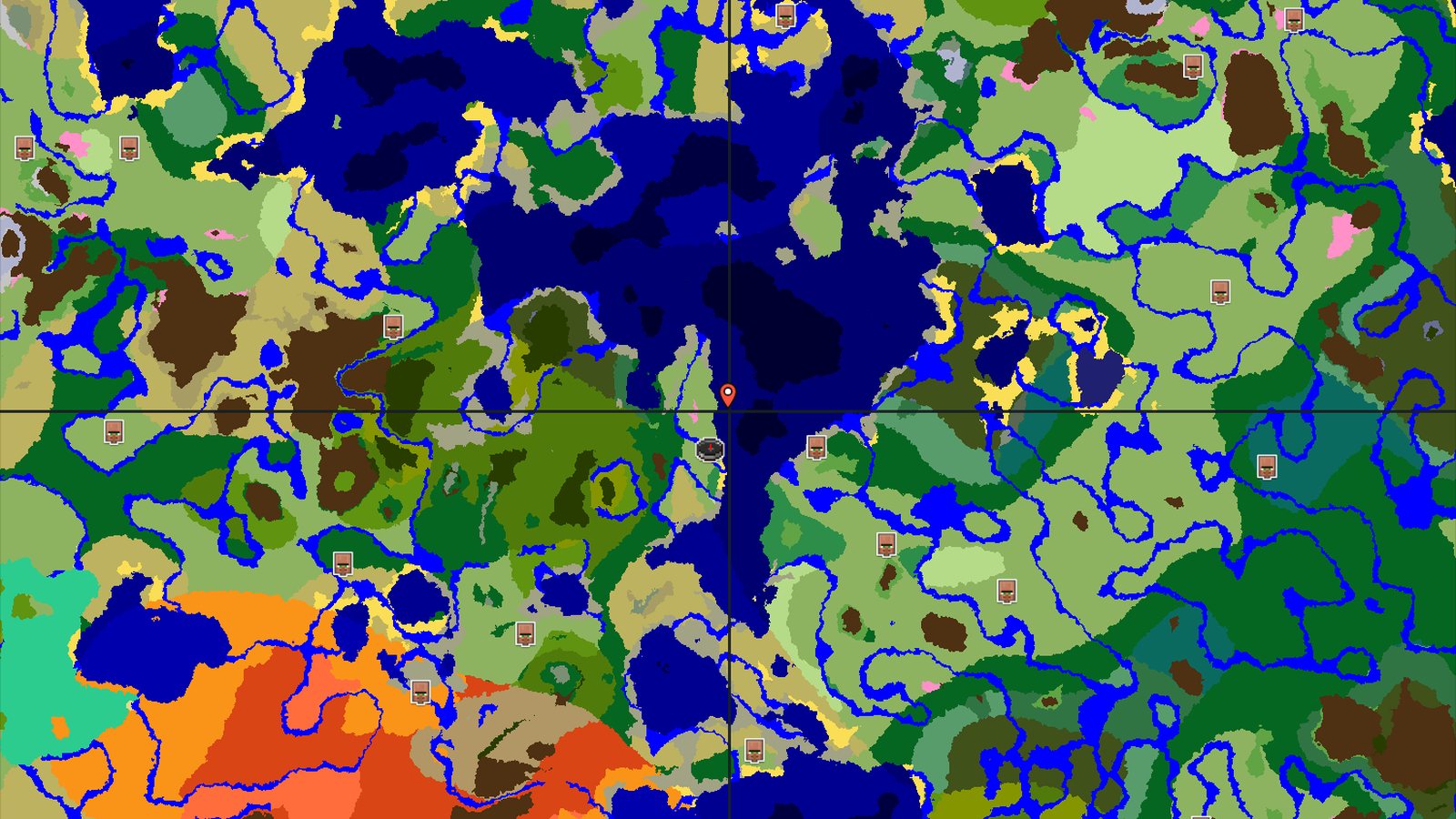 A Flower Forest and Jungle Island Near Spawn — Minecraft seed preview