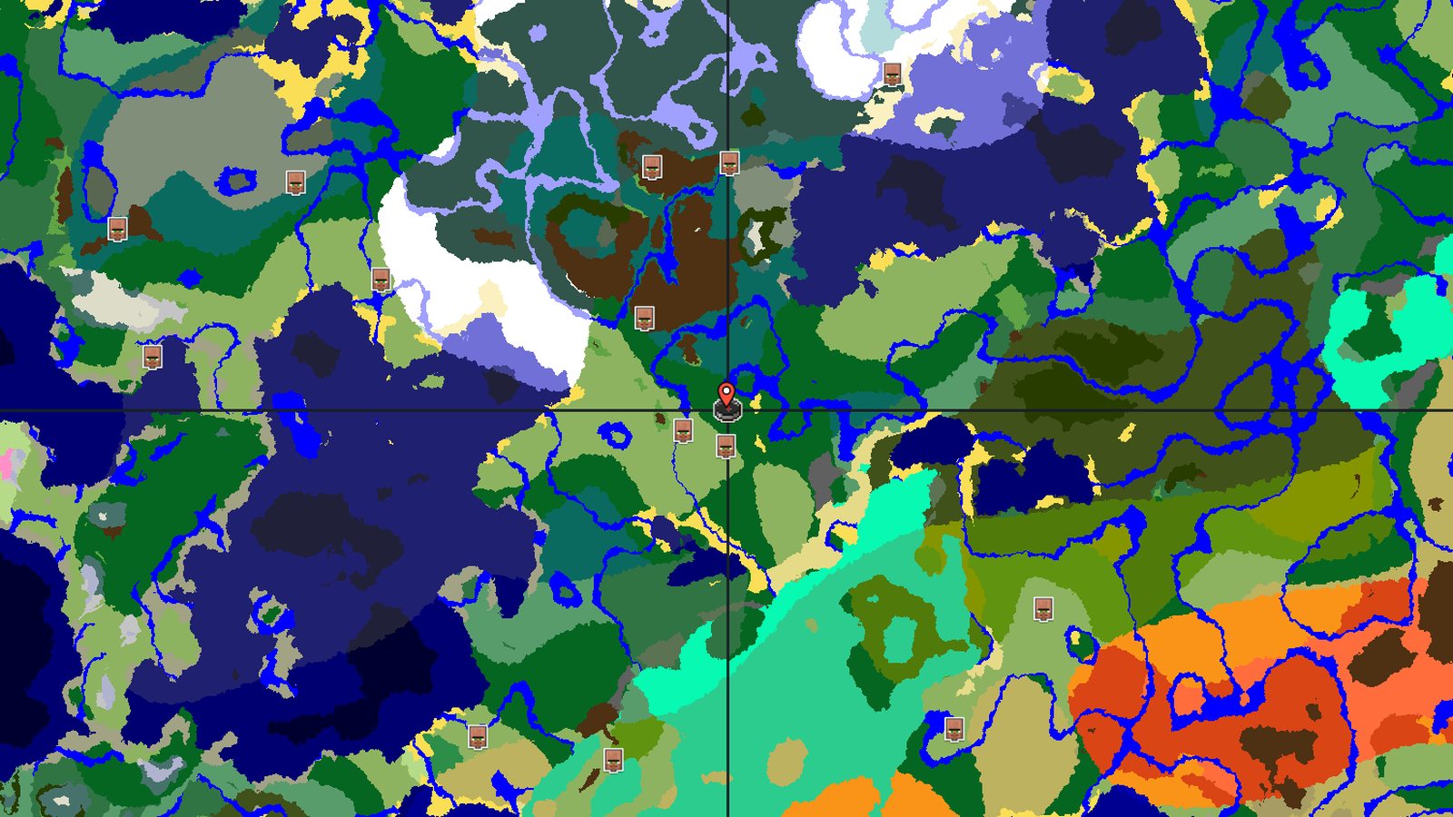 Forest Spawn Near Village and Mineshaft — Minecraft seed preview