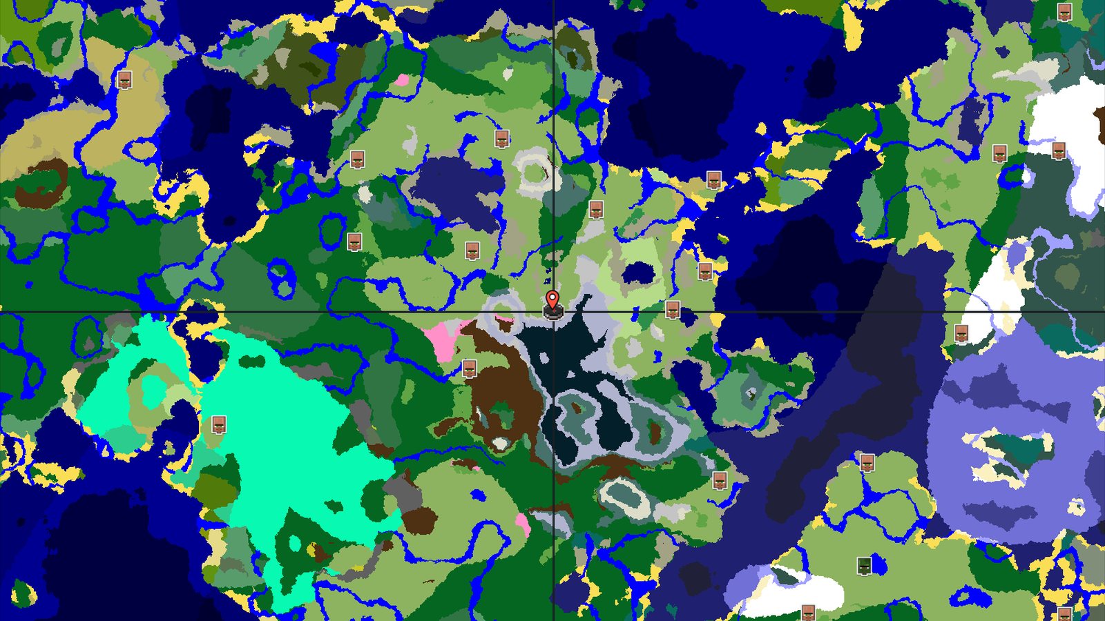 Spawn in Plains with Mountains and a Cherry Grove Nearby — Minecraft seed preview