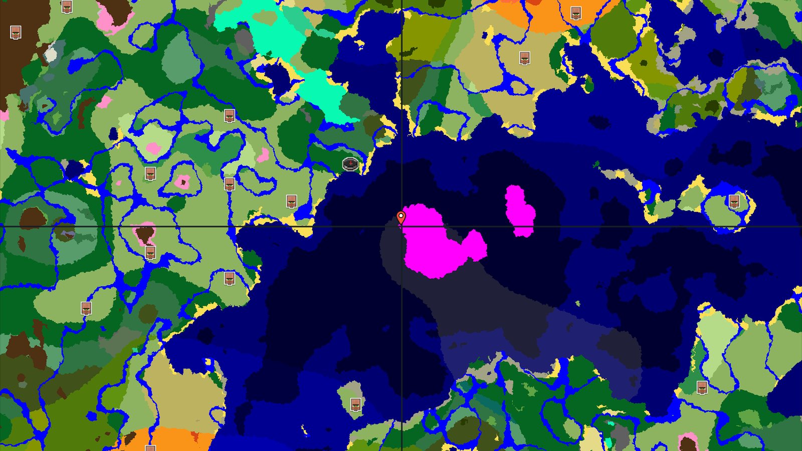 Mushroom Fields and Ocean Monument Nearby — Minecraft seed preview