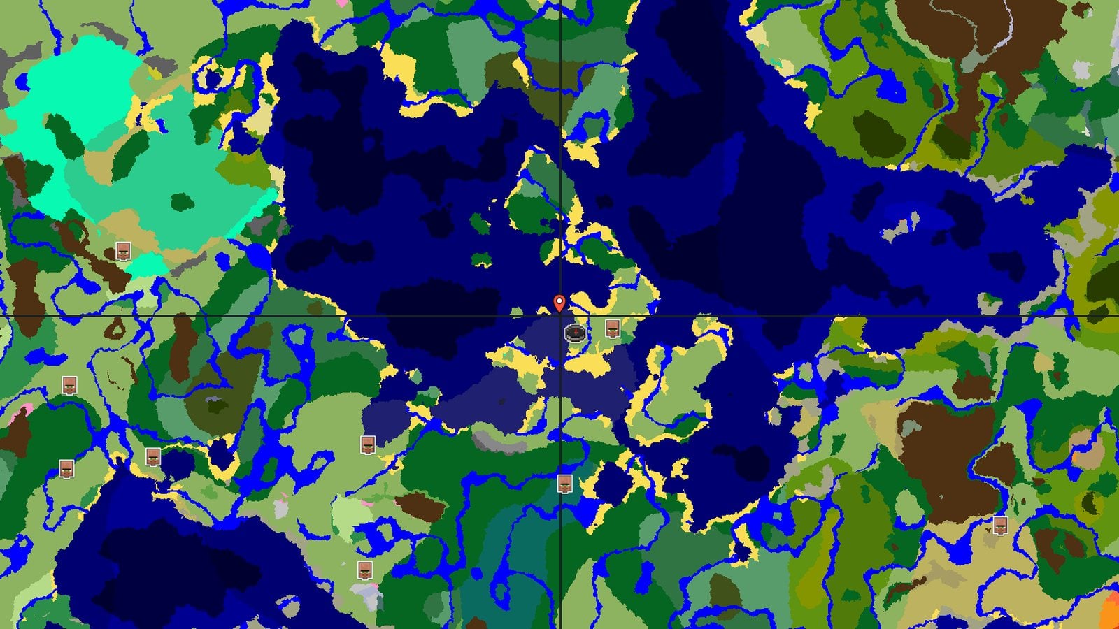 Dappled Forest Island with a Village — Minecraft seed preview