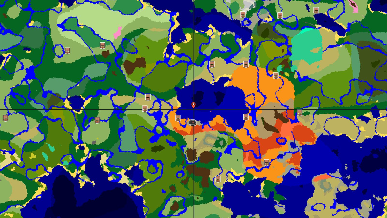 Desert with nearby Trial Chambers and Eroded Badlands — Minecraft seed preview