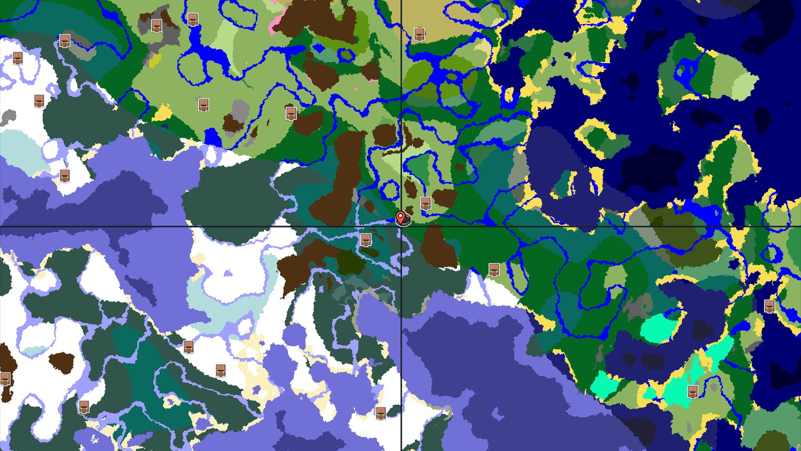 Cherry Grove and Village Near Forest Spawn — Minecraft seed preview