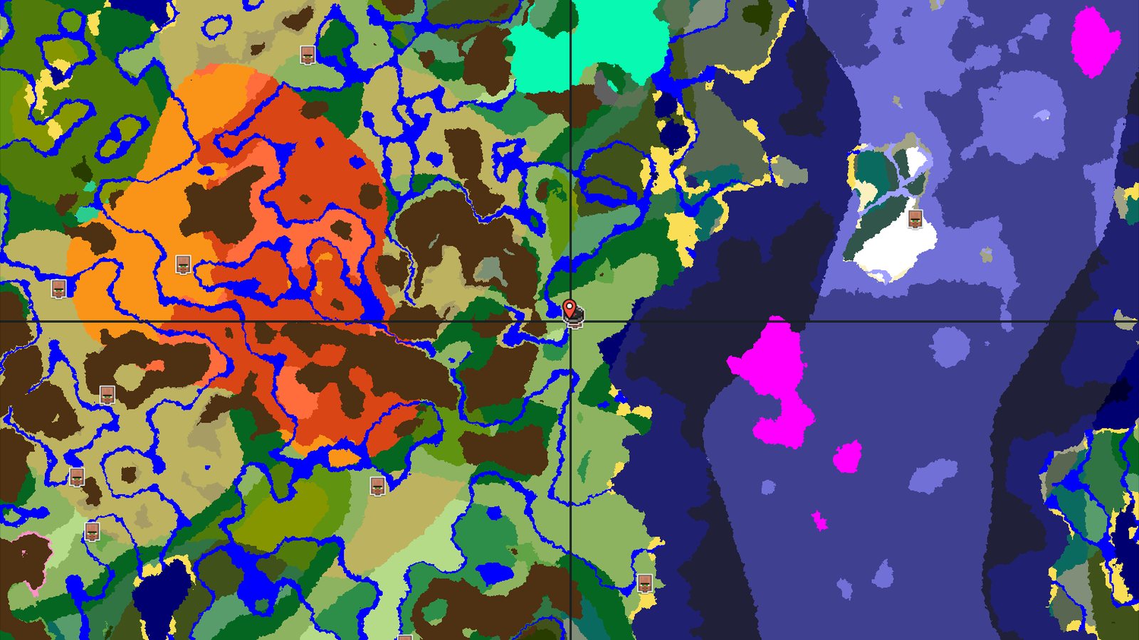 Village with Trial Chambers and Flower Forest Nearby — Minecraft seed preview