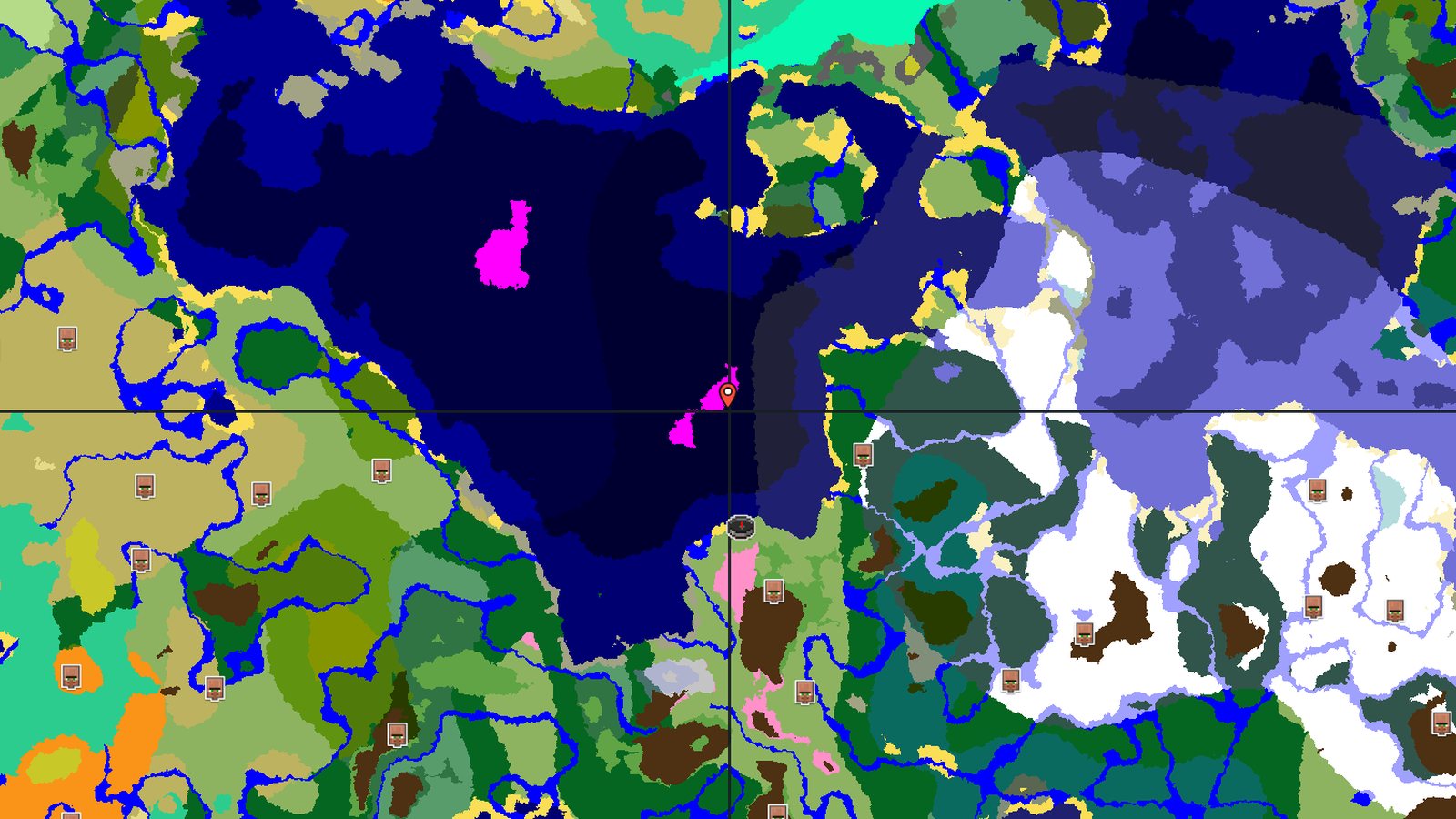 Mushroom Fields Island and Cherry Grove — Minecraft seed preview