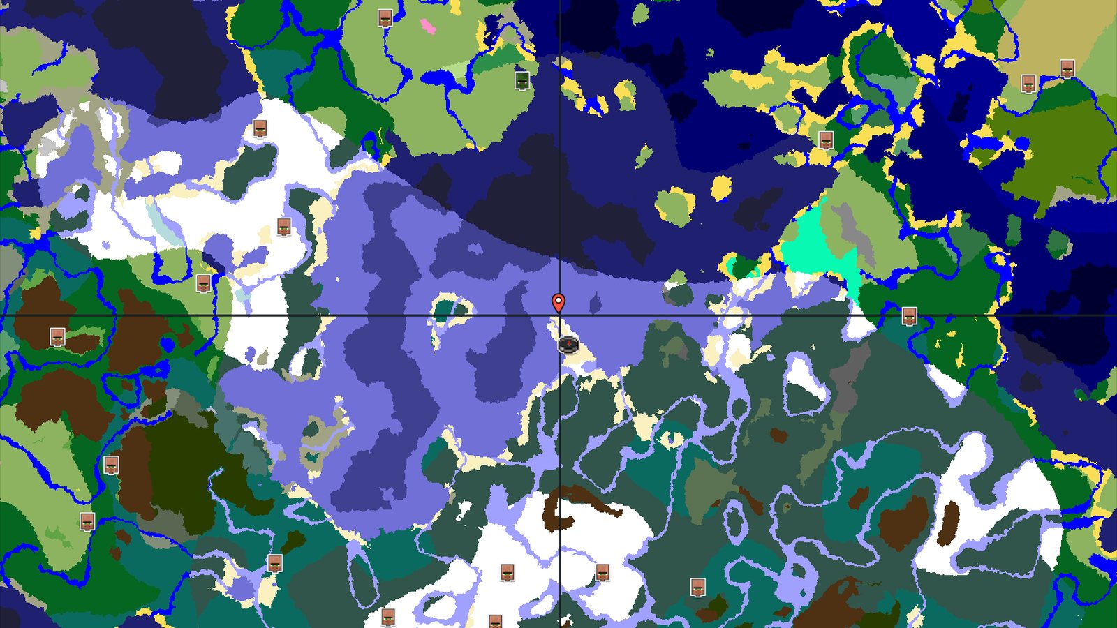 A Frozen Start with Distant Rewards — Minecraft seed preview
