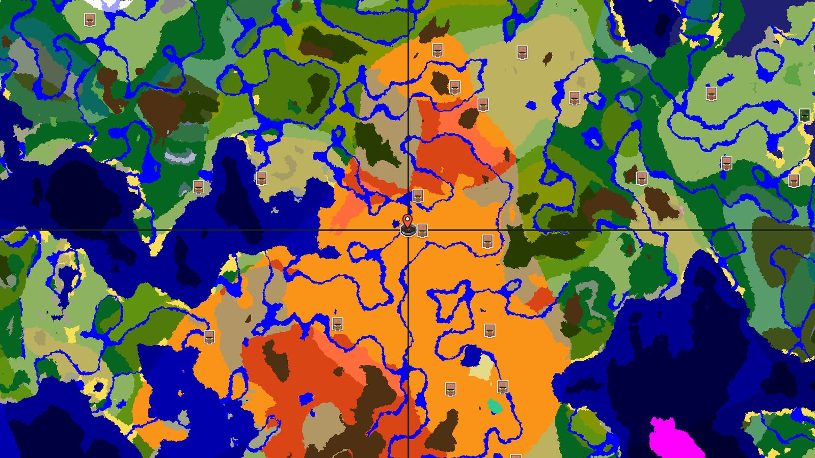 Desert Villages with Badlands — Minecraft seed preview