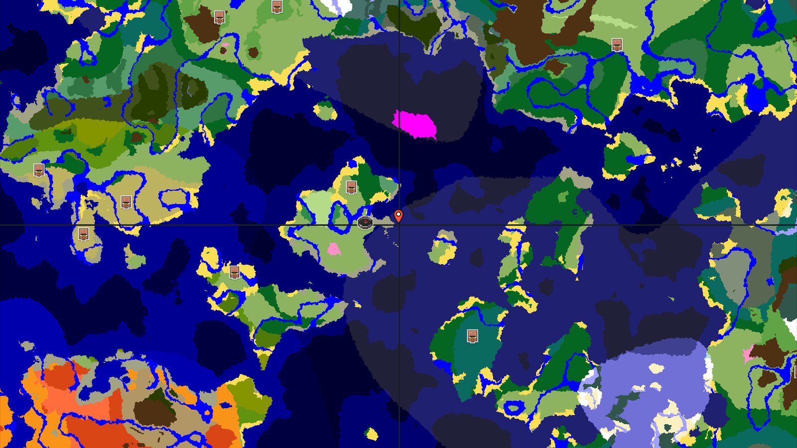 Flower Forest and Cherry Grove Near Spawn — Minecraft seed preview
