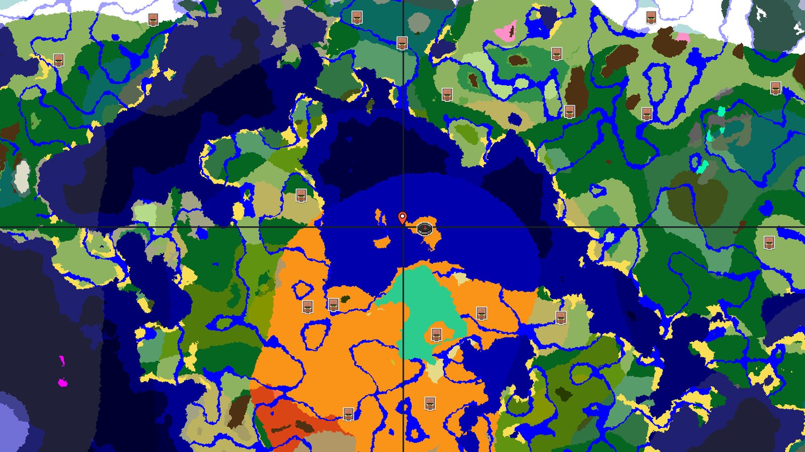 Desert Island with a Ruined Portal — Minecraft seed preview