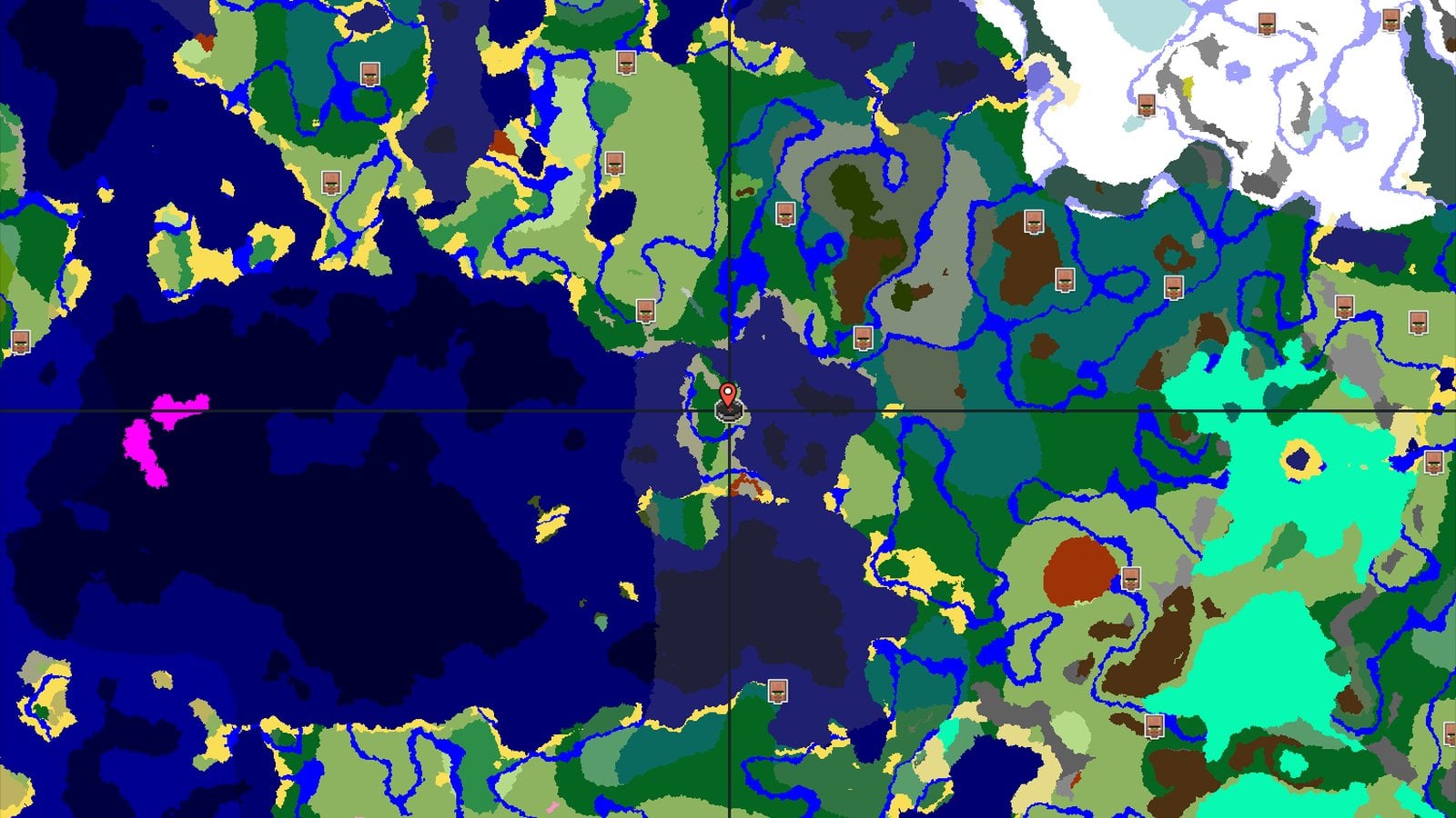 Dappled Forest Island with Ocean Ruins — Minecraft seed preview