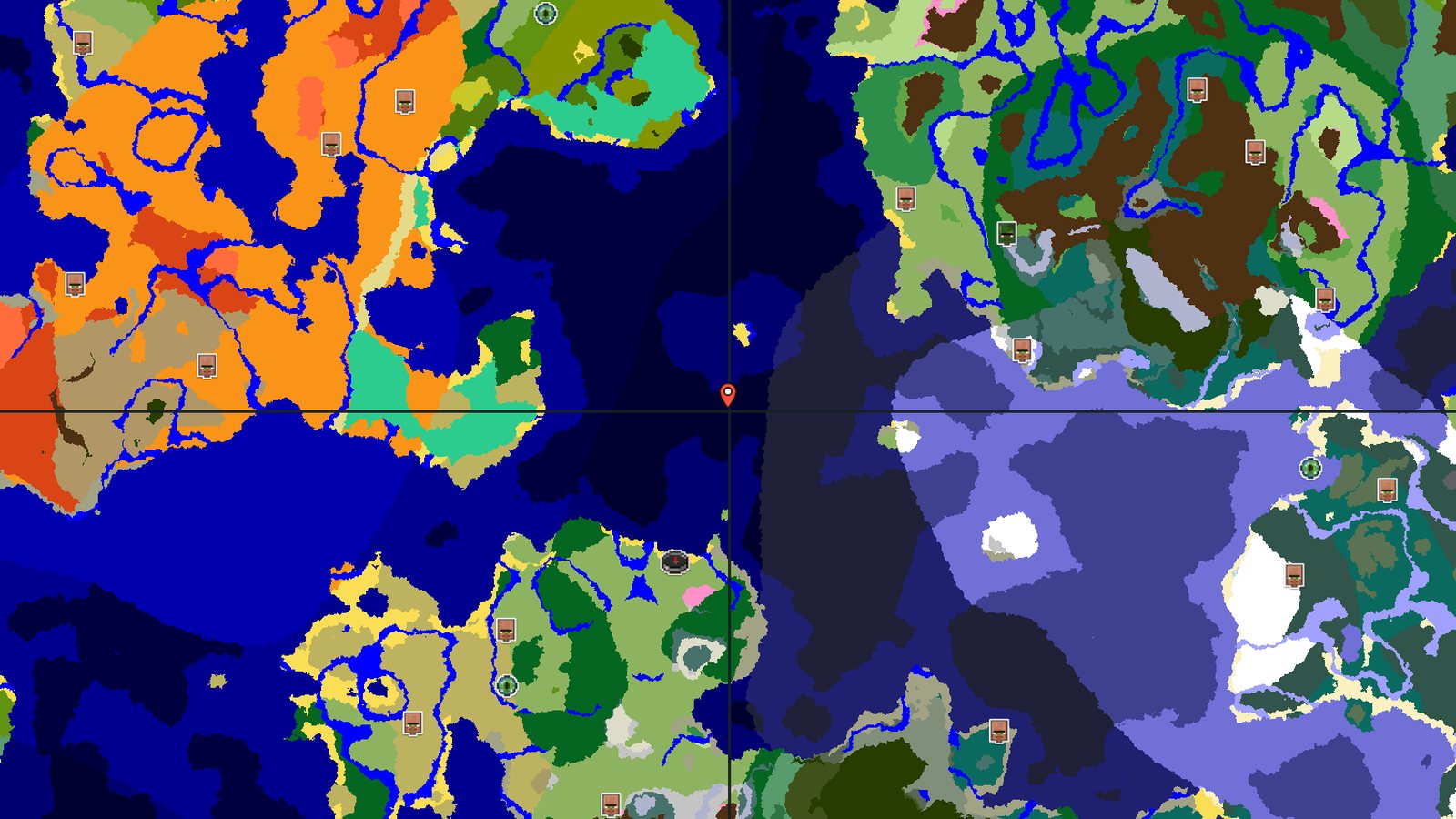 Cherry Blossom Hills and Snowy Slopes — Minecraft seed preview