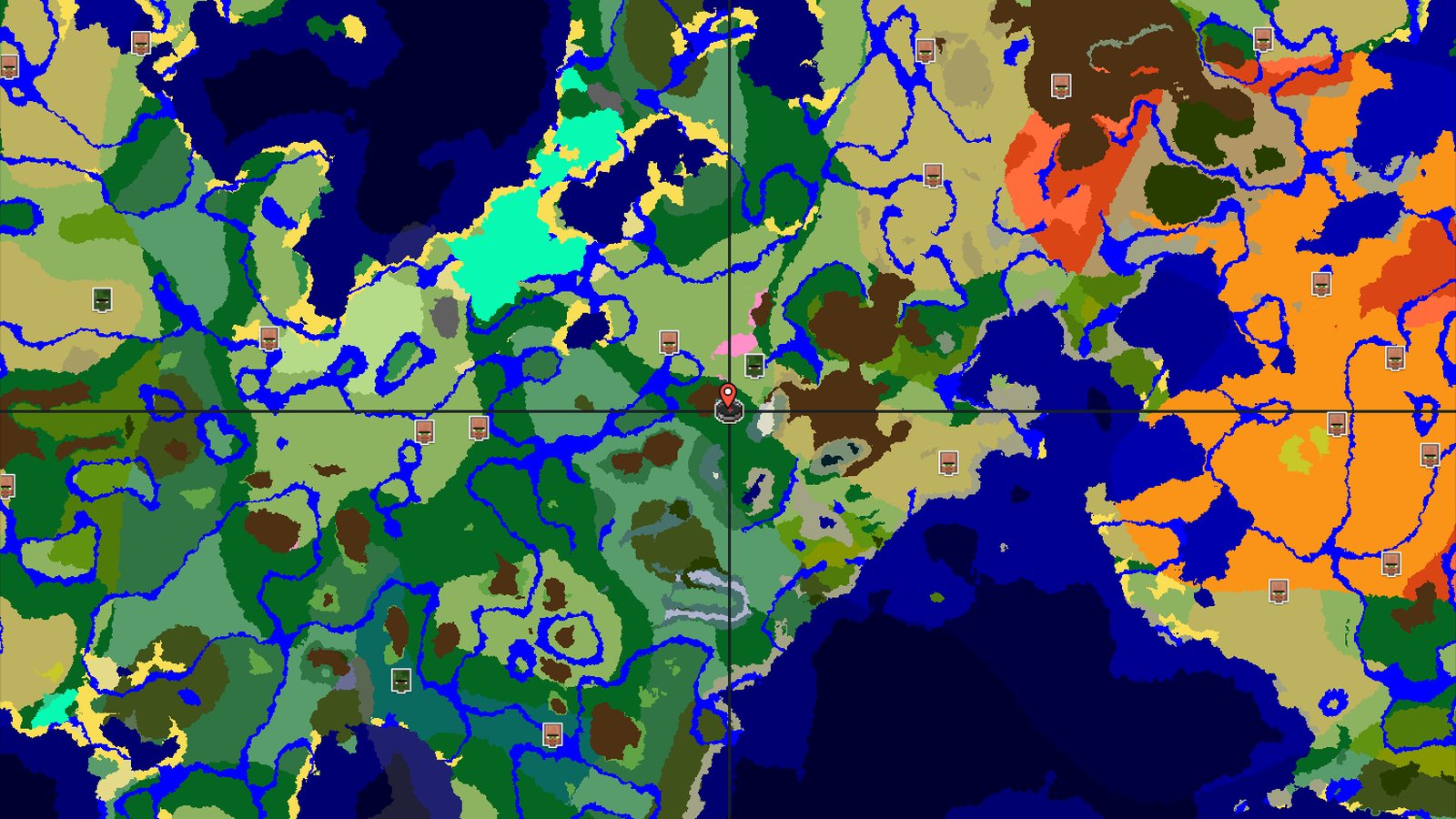Forest Spawn with Nearby Cherry Grove and Peaks — Minecraft seed preview
