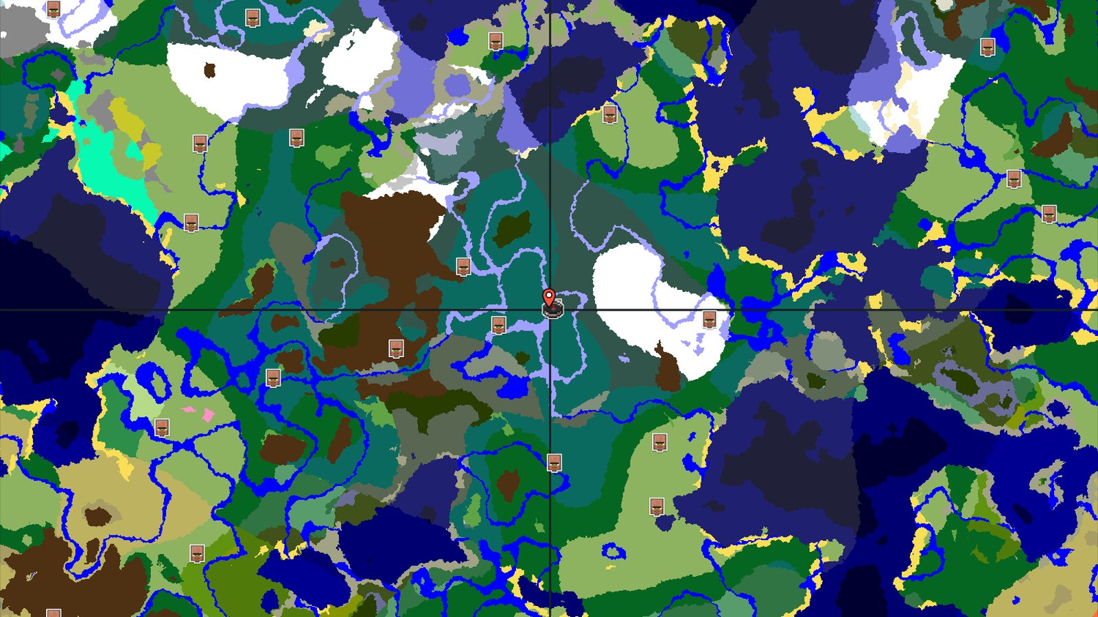 Village and Trial Chambers Near Snowy Taiga Spawn — Minecraft seed preview