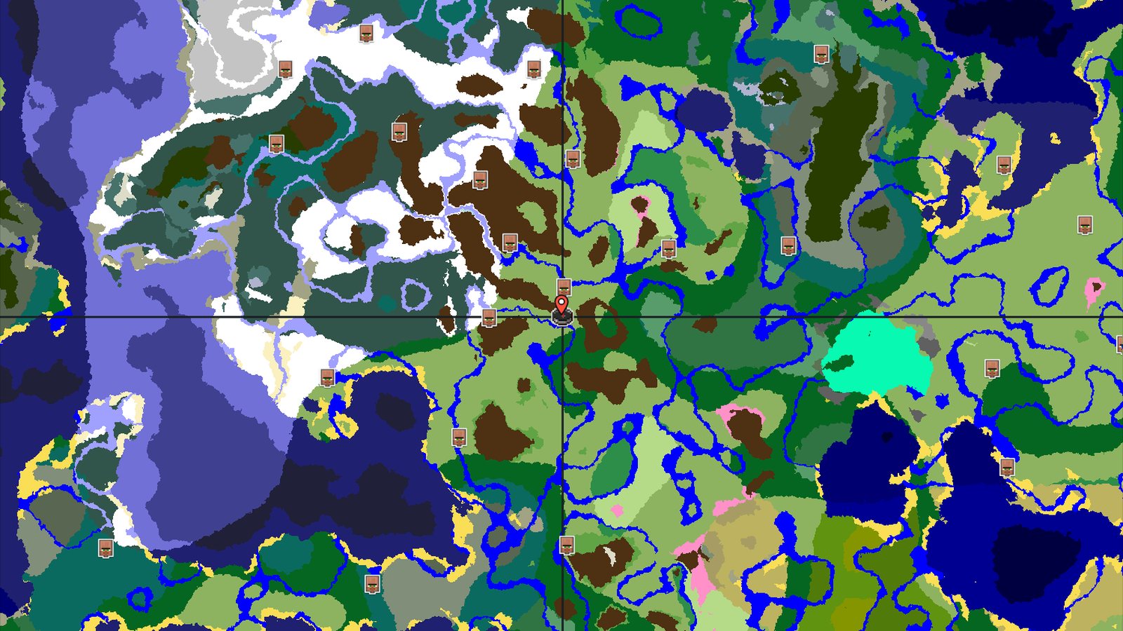 A Cherry Grove Start with Mountains Nearby — Minecraft seed preview