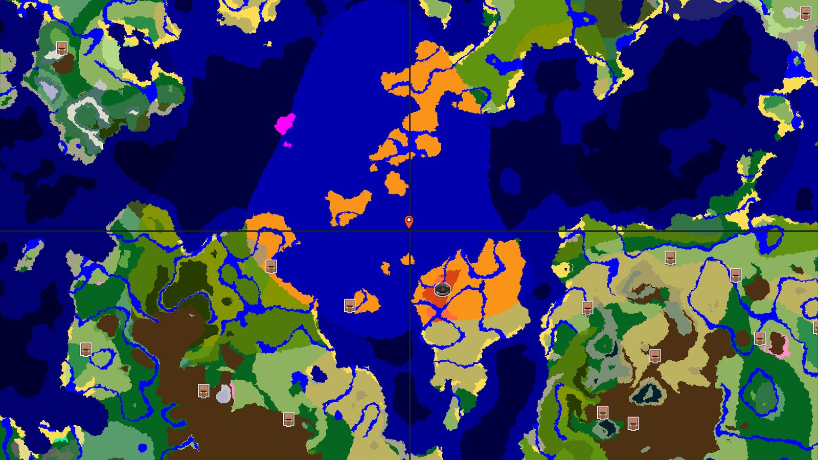 Badlands Spawn with a Nearby Jungle Temple — Minecraft seed preview