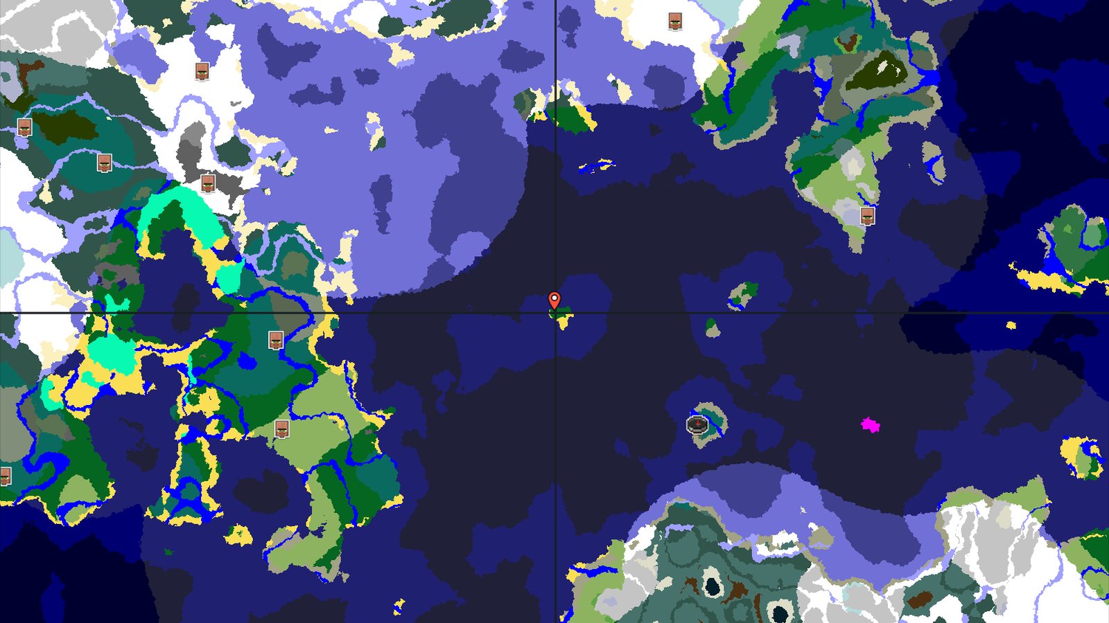 Island Spawn with Nearby Trials and Ocean Biomes — Minecraft seed preview