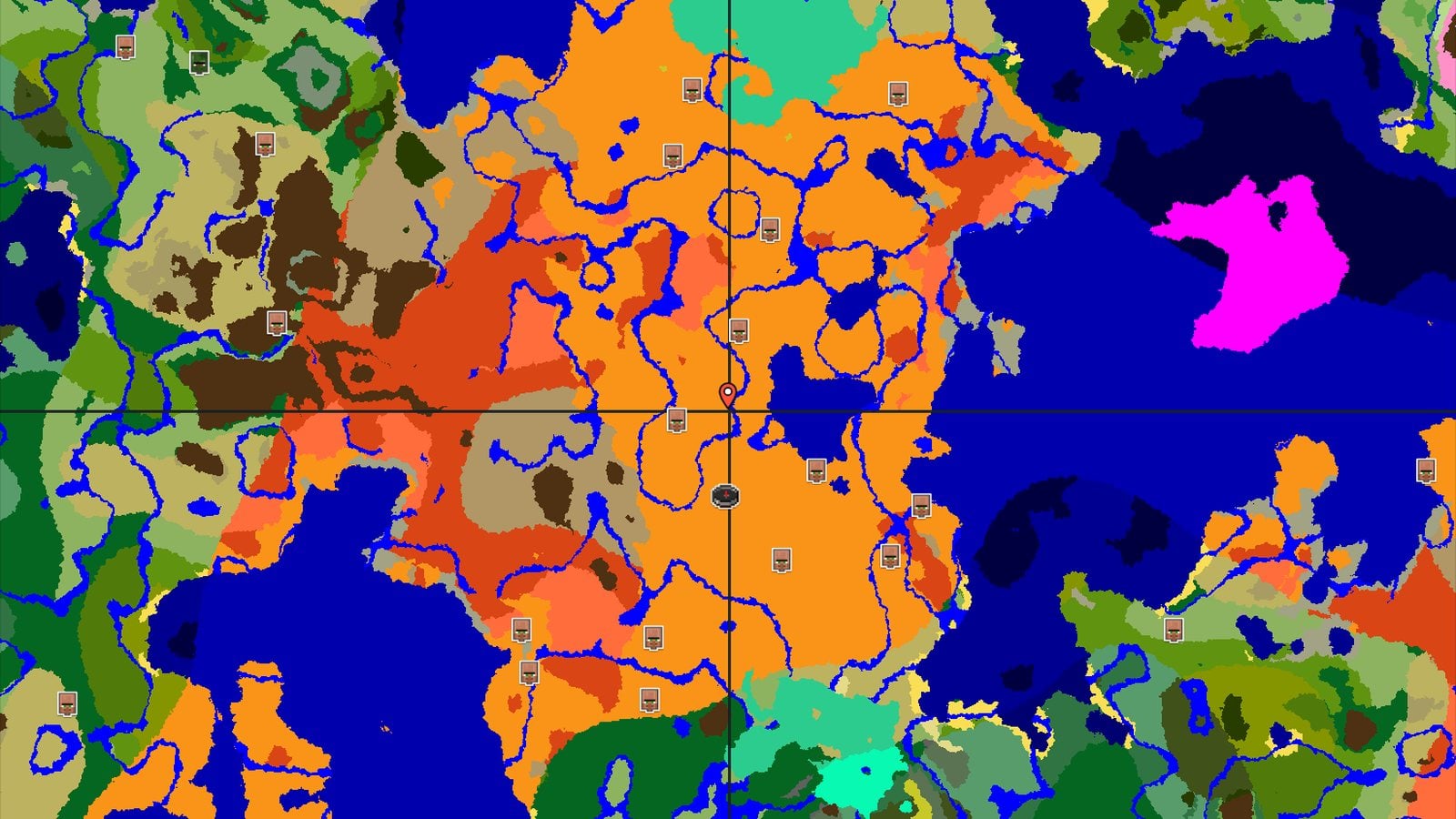 Desert Spawn with Nearby Trial Chambers and Pyramid — Minecraft seed preview