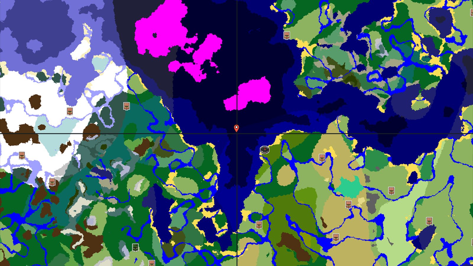 Jungle Spawn with Nearby Bamboo and Mushroom Fields — Minecraft seed preview