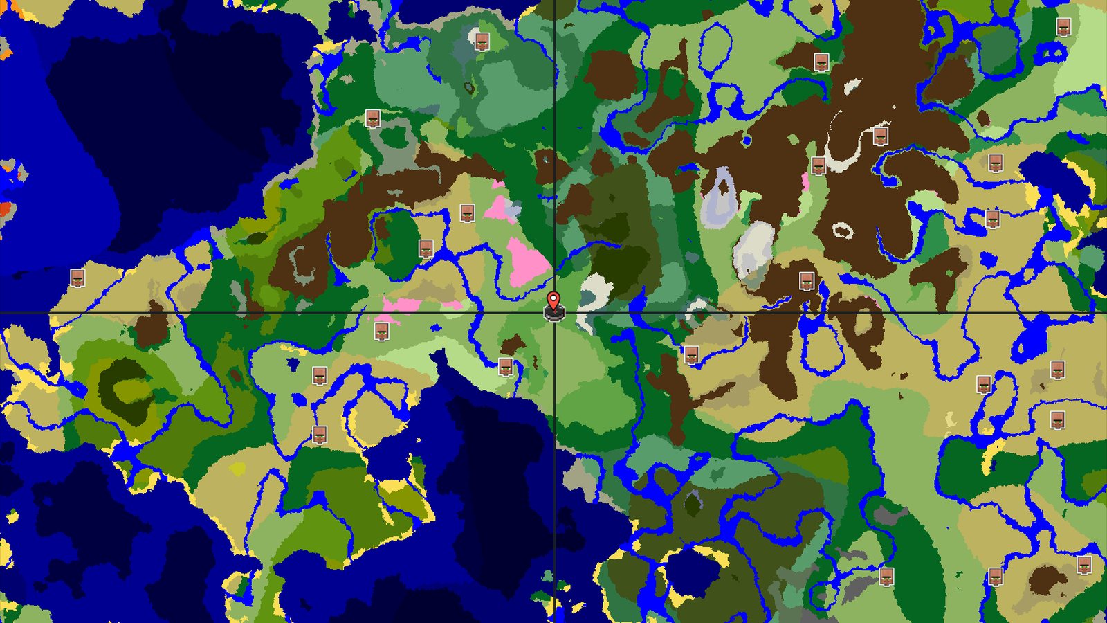 Spawn in a Meadow with Nearby Mountains and Cherry Groves — Minecraft seed preview